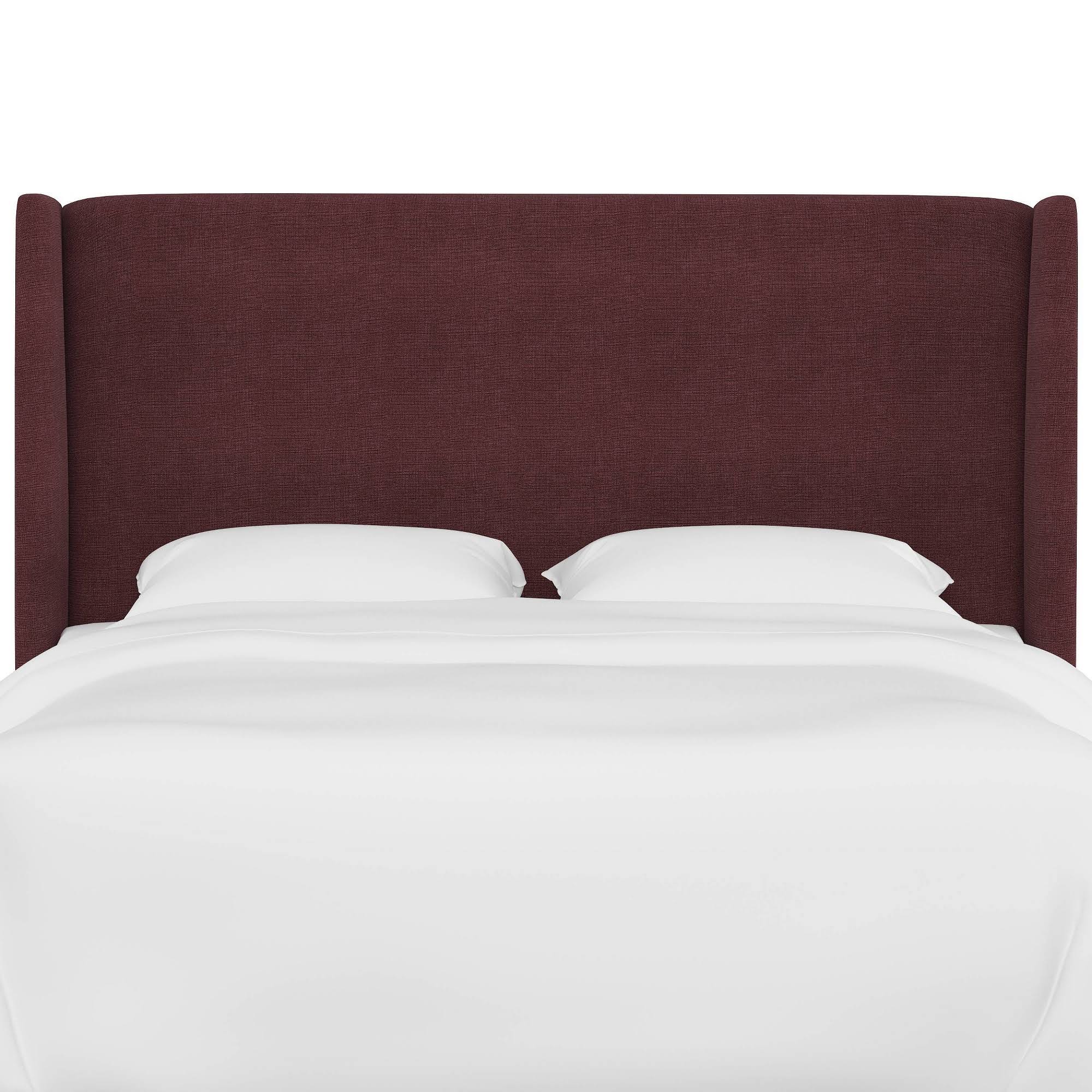 California King Antwerp Wingback Headboard Wine Linen - Project 62