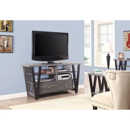 Latitude Run Reinemuth Gorgeous Two Toned Trapezoid TV Stand for TVs Up to 50&&