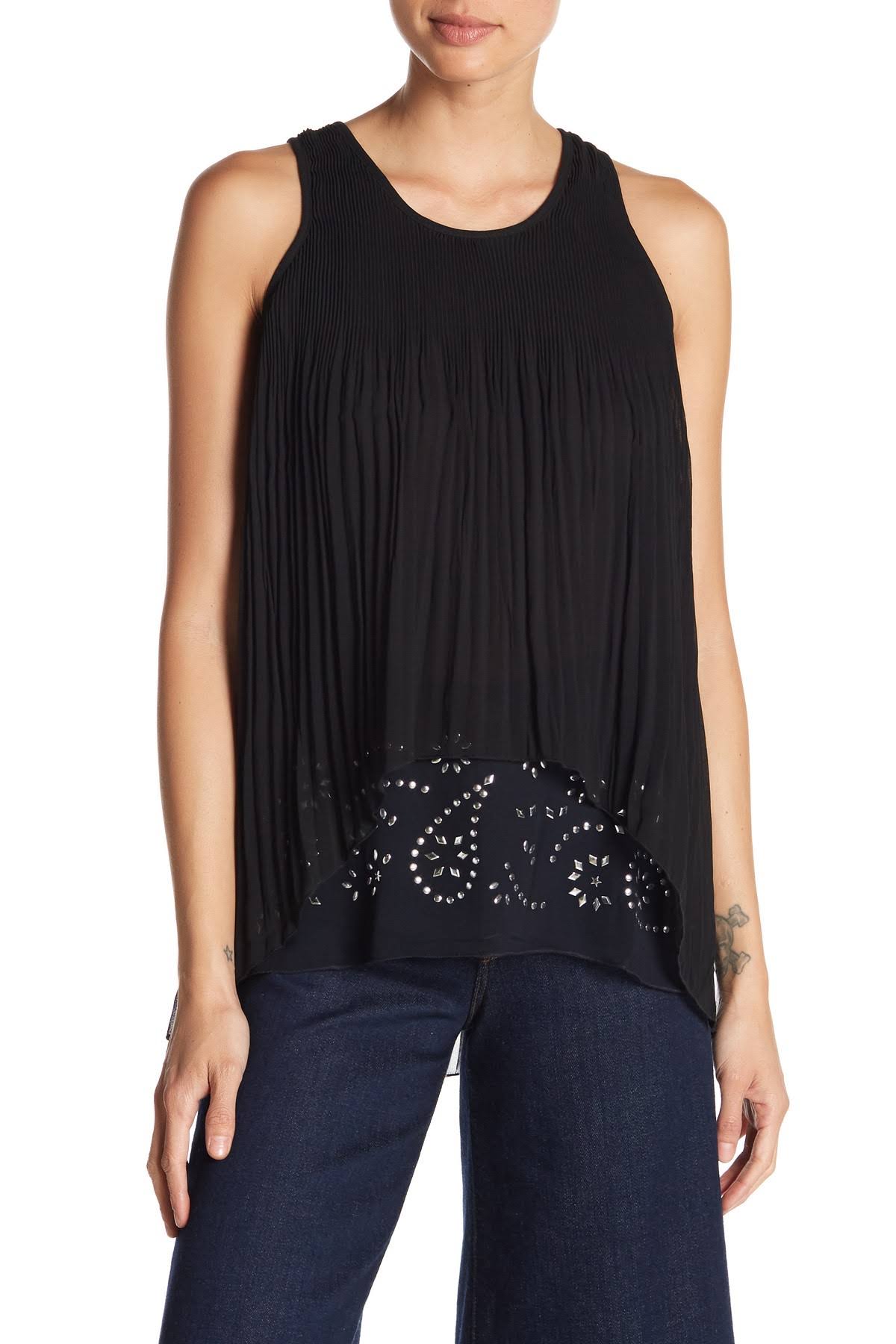 Desigual Embroidered Pleat Tank Top at Hautelook - Womens Blouses u0026 Shirts - Womens Tops