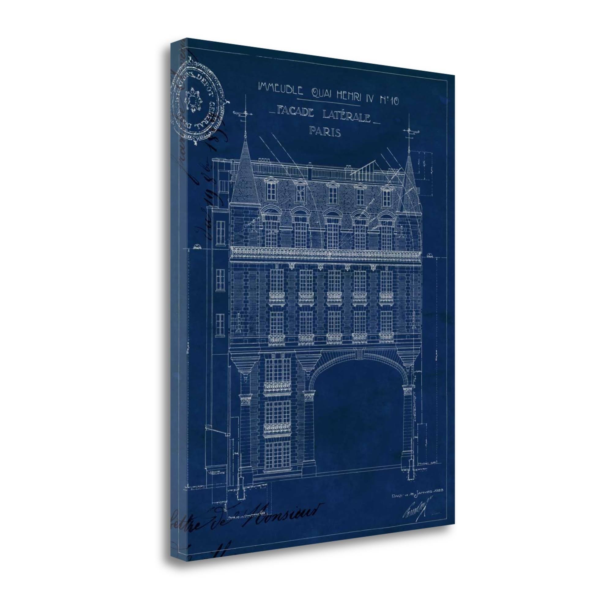 Tangletown Fine Art Quai Henri Blueprint II by Wild Apple Portfolio, Giclee Print