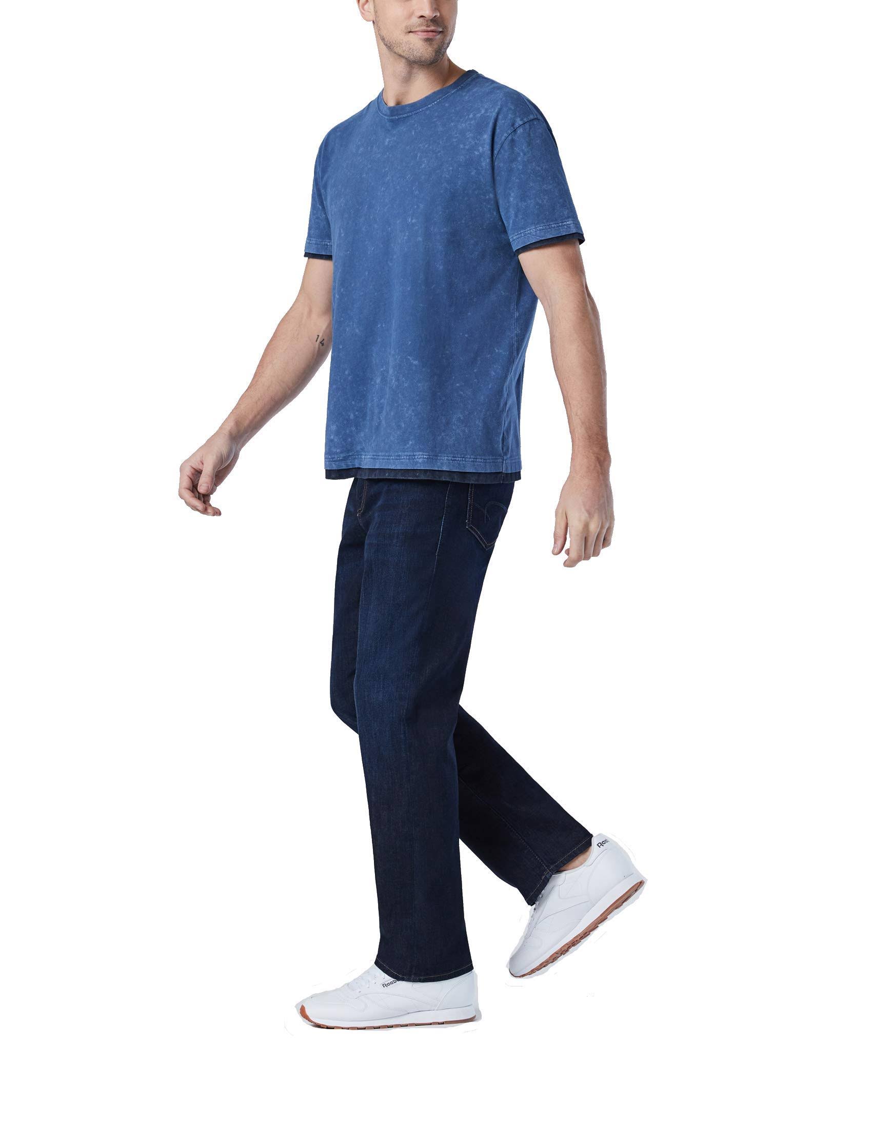 Mavi Men&s Matt Mid Rise Relaxed Straight Leg Jeans