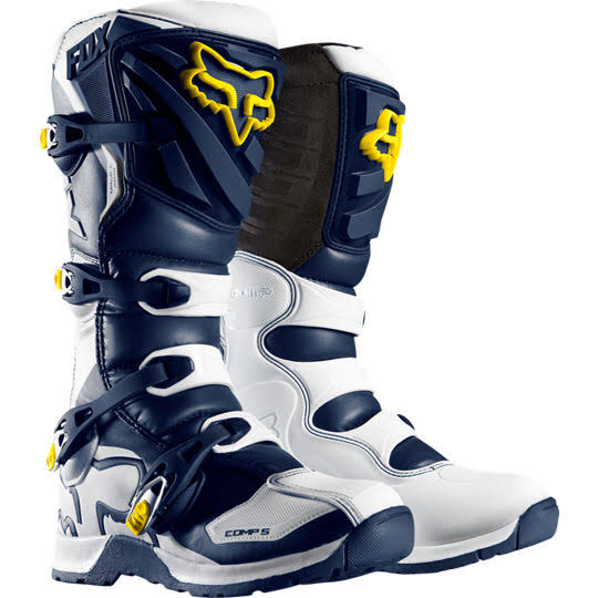 Fox Racing Comp 5 Special Edition Boots - White/Yellow