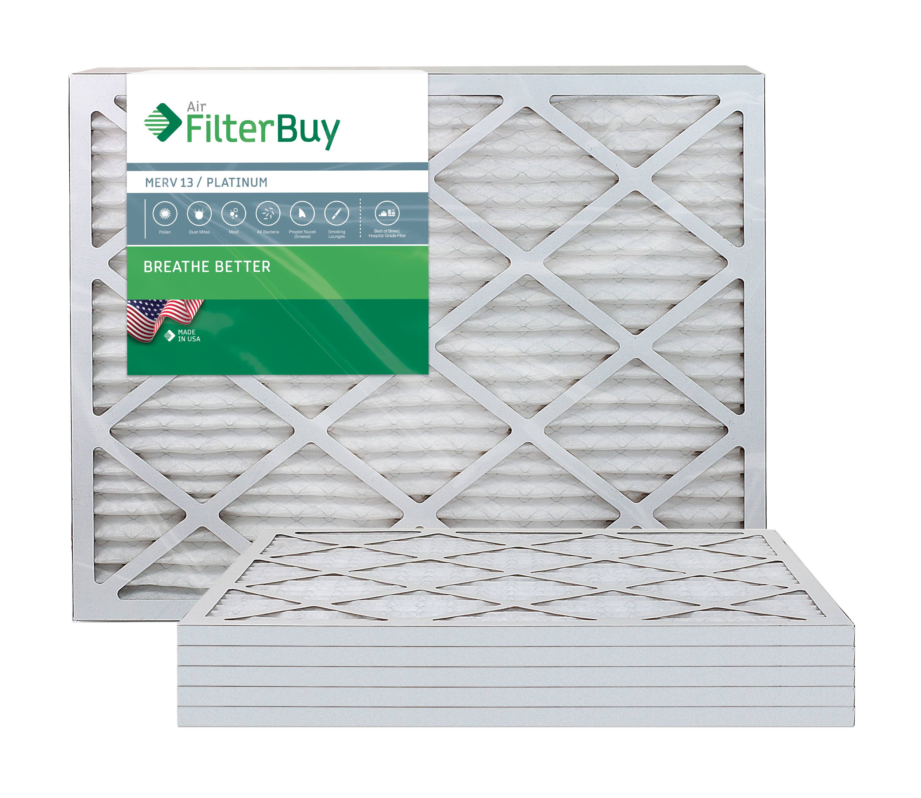 20x25x1 MERV 13 Pleated Air Filter (Pack of 6 Filters)