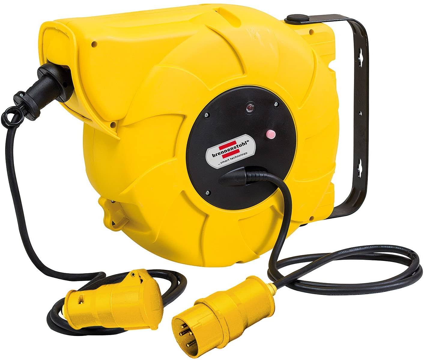 Brennenstuhl 11M 1 Socket BS4343/EN60309 110V-16A Extension Reel, 110 V, IP44, 1241013110