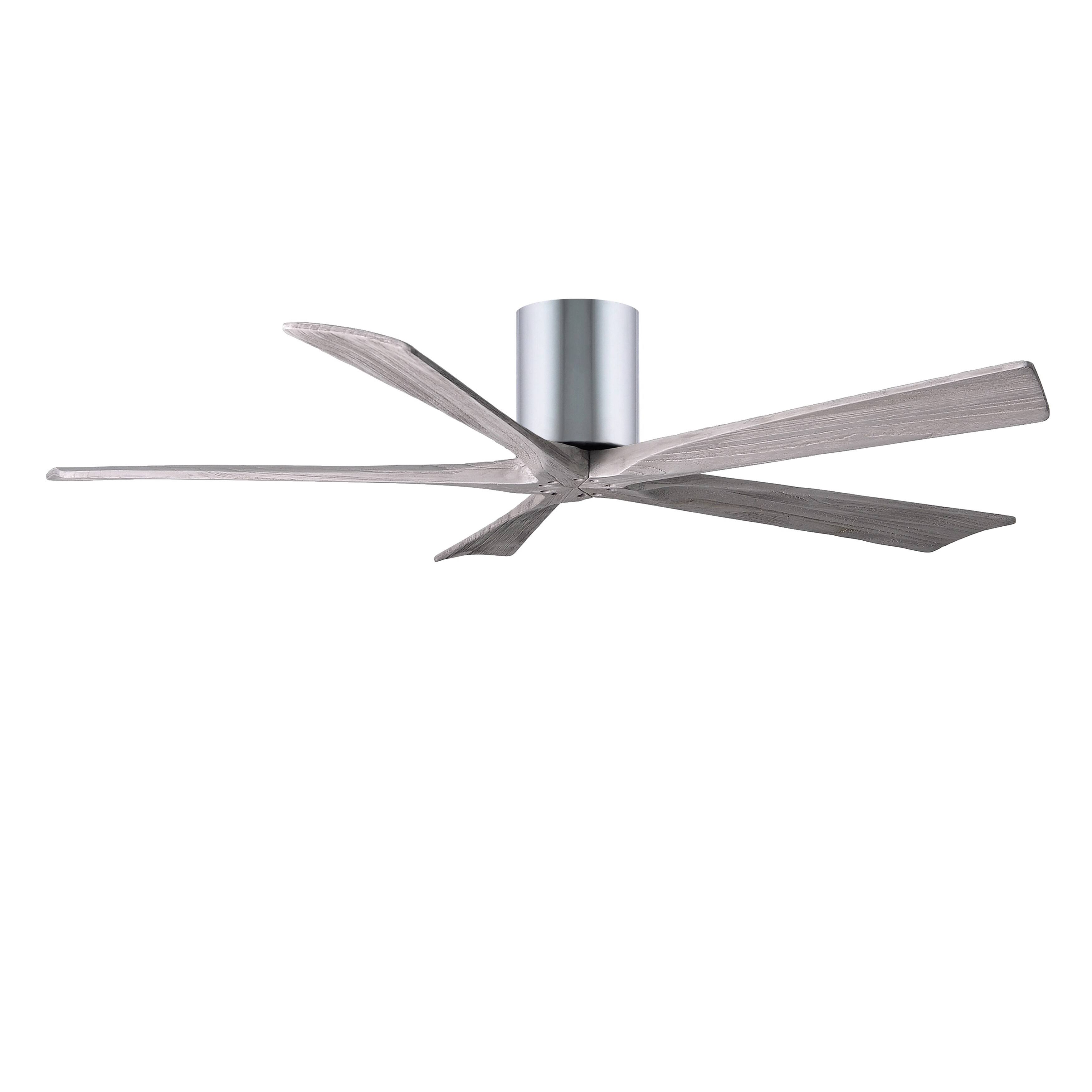 Irene Hugger Ceiling Fan by Matthews Fan Company, Polished Chrome, IR5H-CR-BW-60