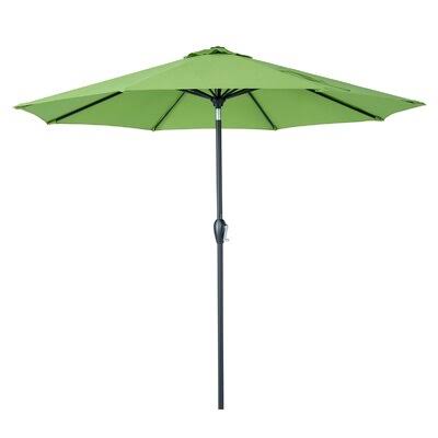 9ft Market Umbrella Arlmont u0026 Co. Fabric Color: Green