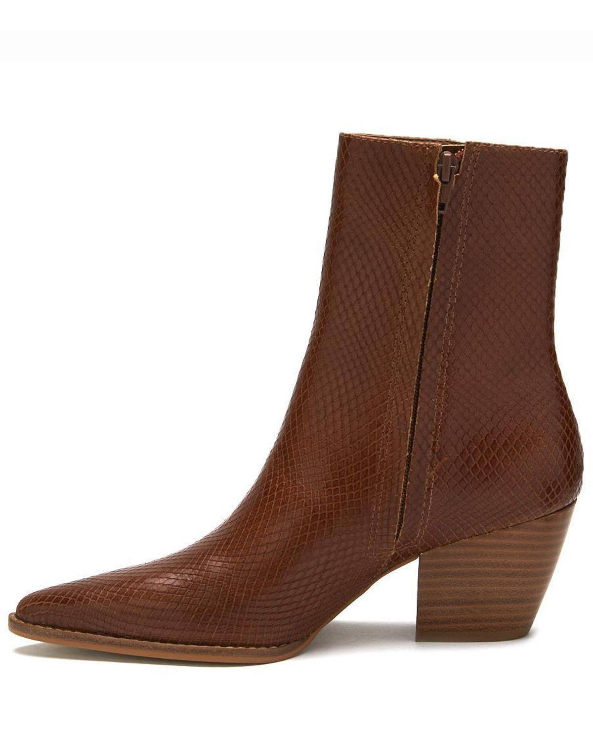 Matisse Women&s Caty Pointed Toe Boots - Tobacco Snake - 7.5M