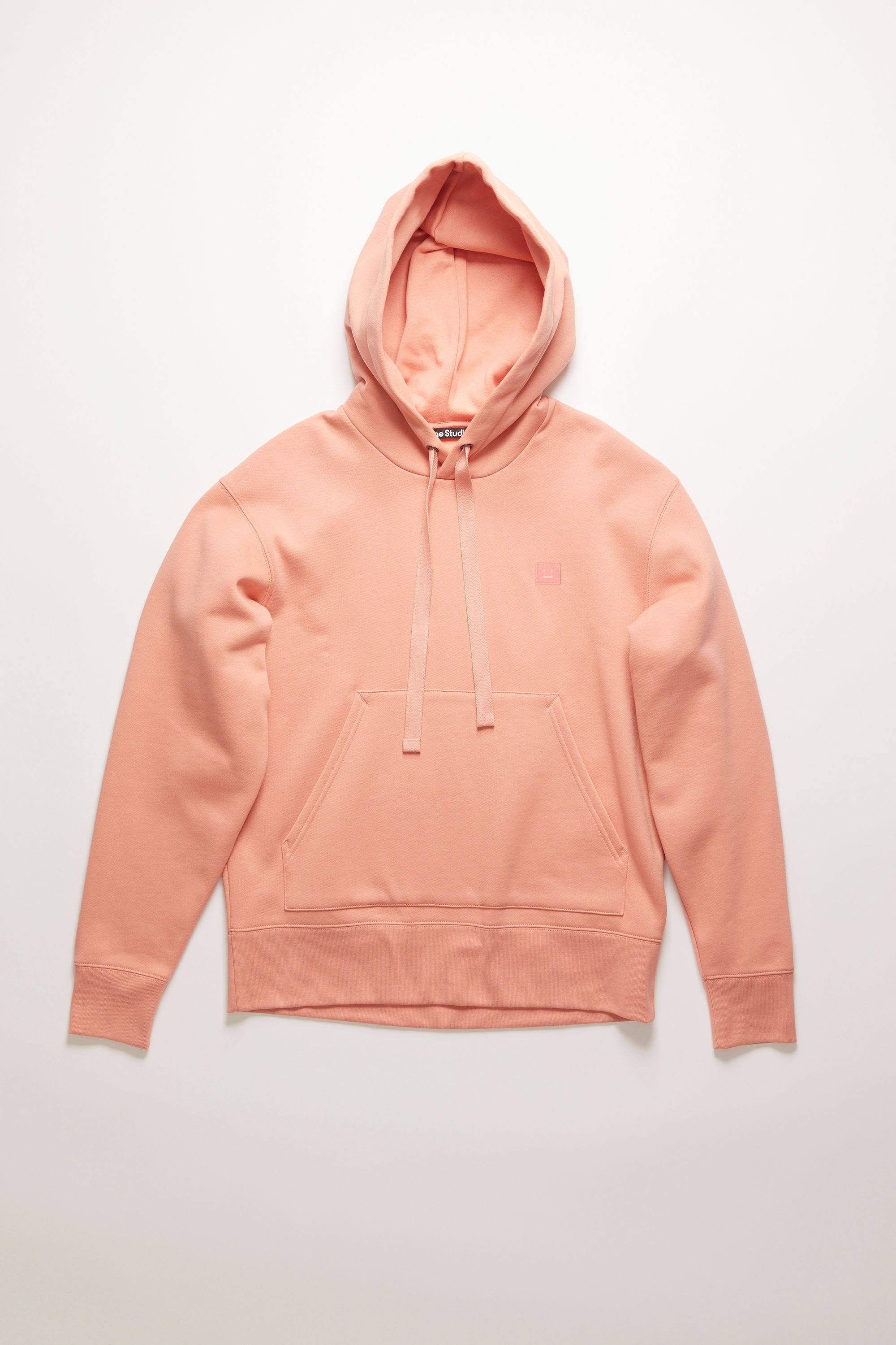Acne Studios Ferris Face Pale Pink Hooded Sweatshirt