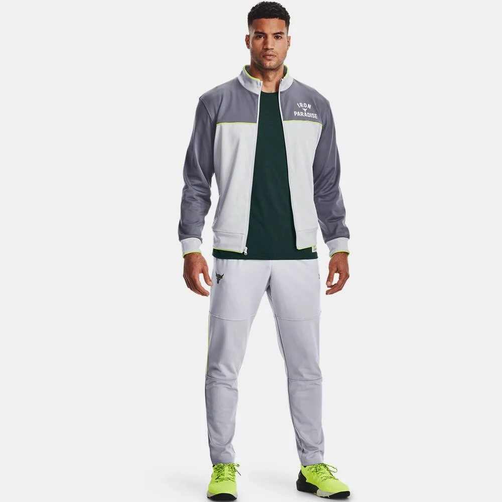 Under Armour Project Rock Knit Track Pants Mod Gray Pitch Gray