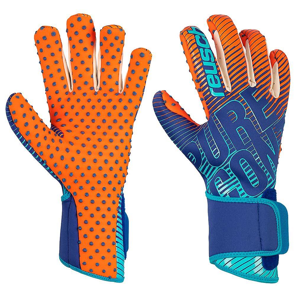Reusch Pure Contact 3 G3 Speedbump Goalkeeper Gloves Deep Blue/Shock Oran 11