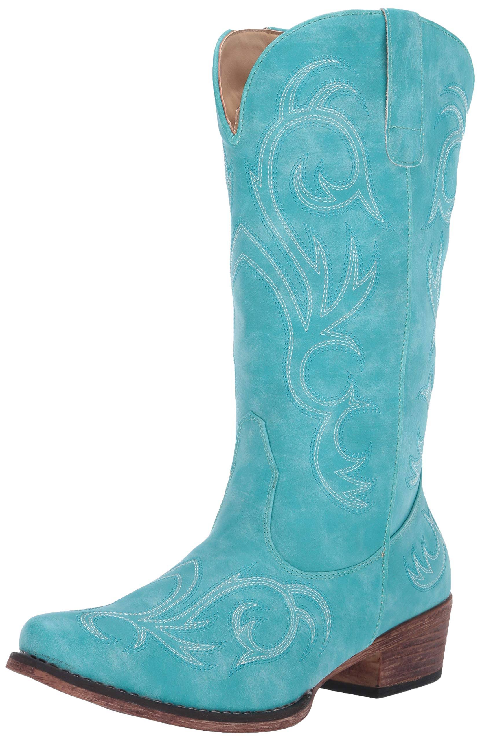 Roper Riley - Blue - Knee Boots