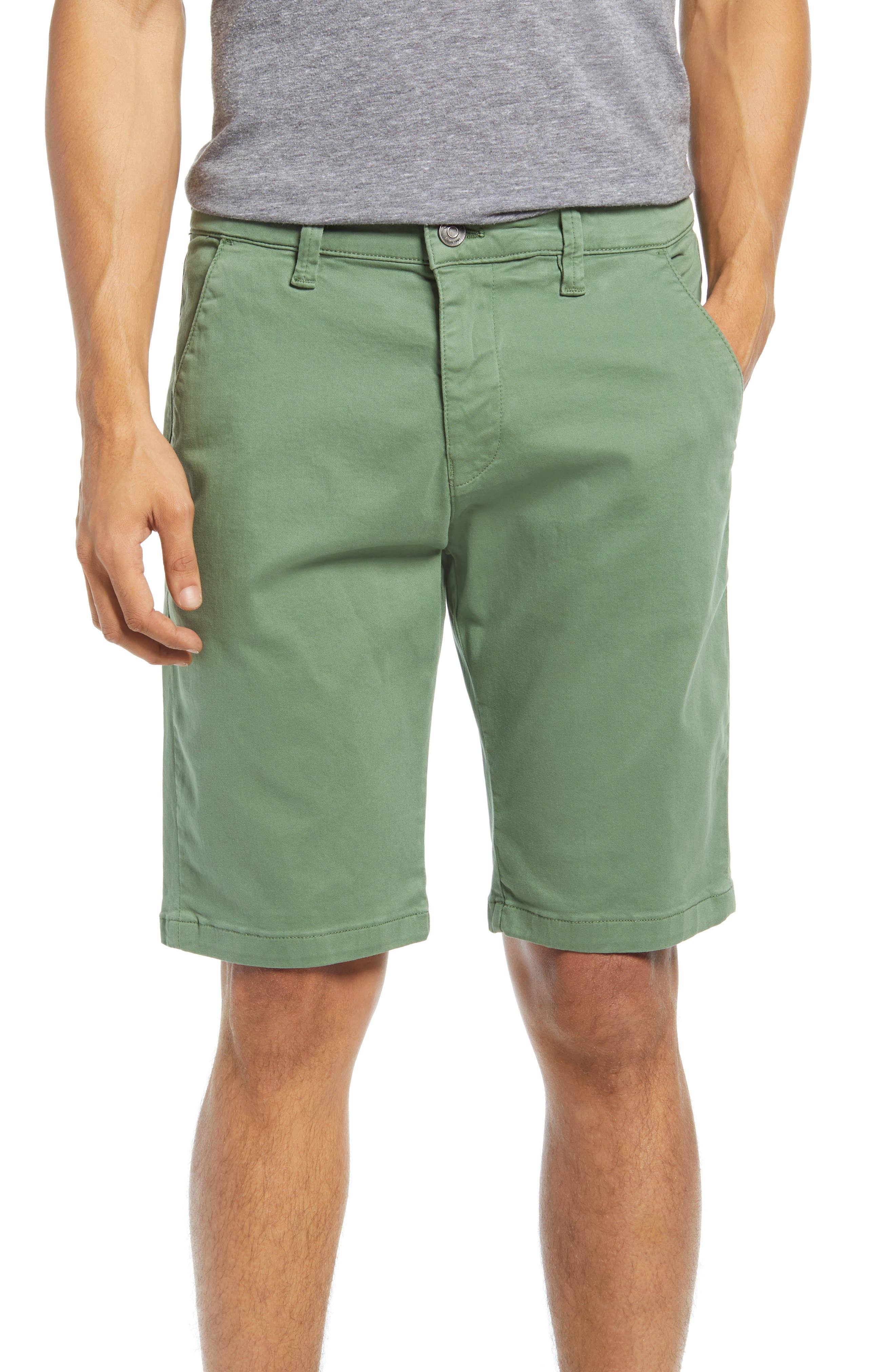 Mavi Jeans Jacob Slim Fit Flat Front Chino Shorts - Green - 40