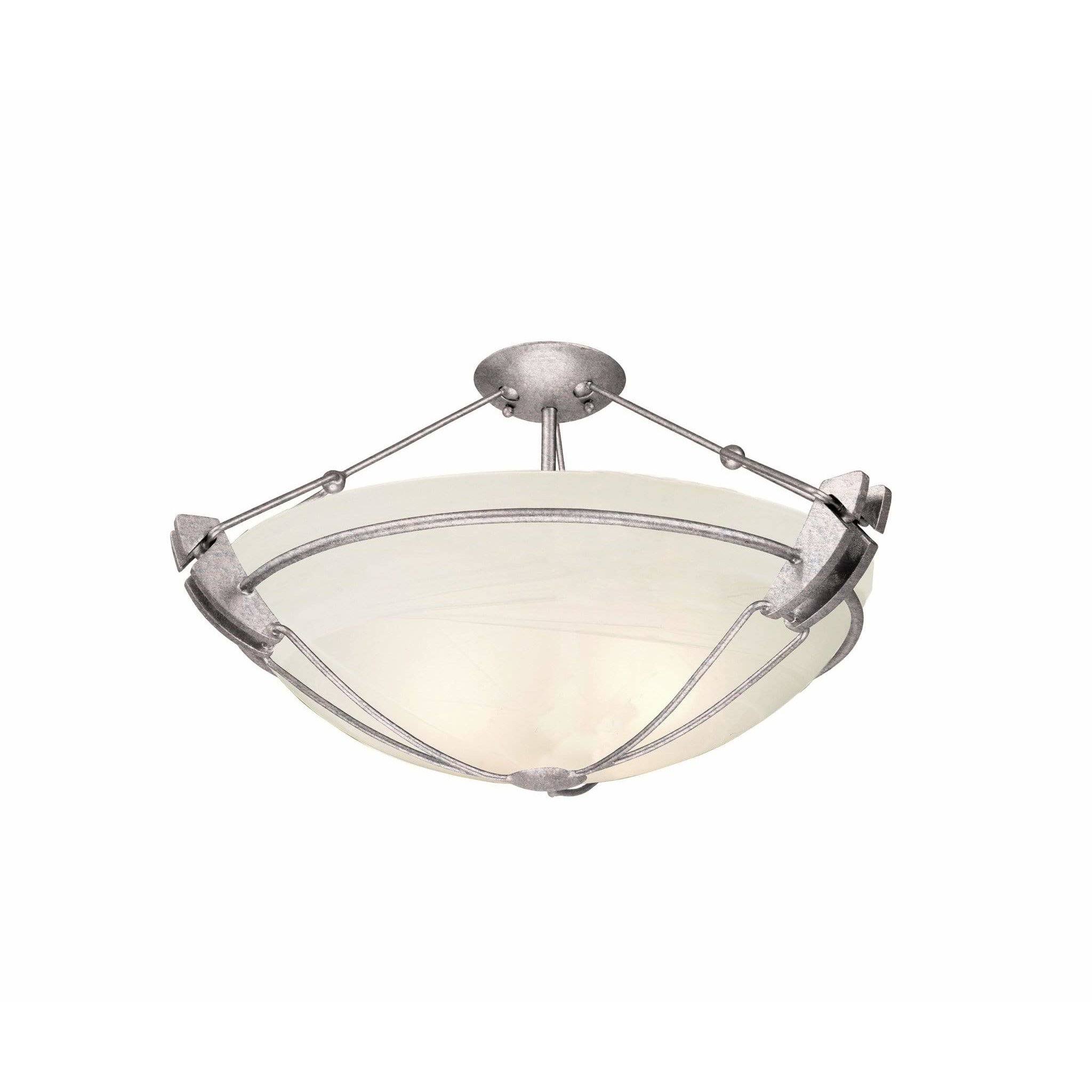 Kalco 4844PS/SMKTAUP Grande 24 inch Semi Flush Mount