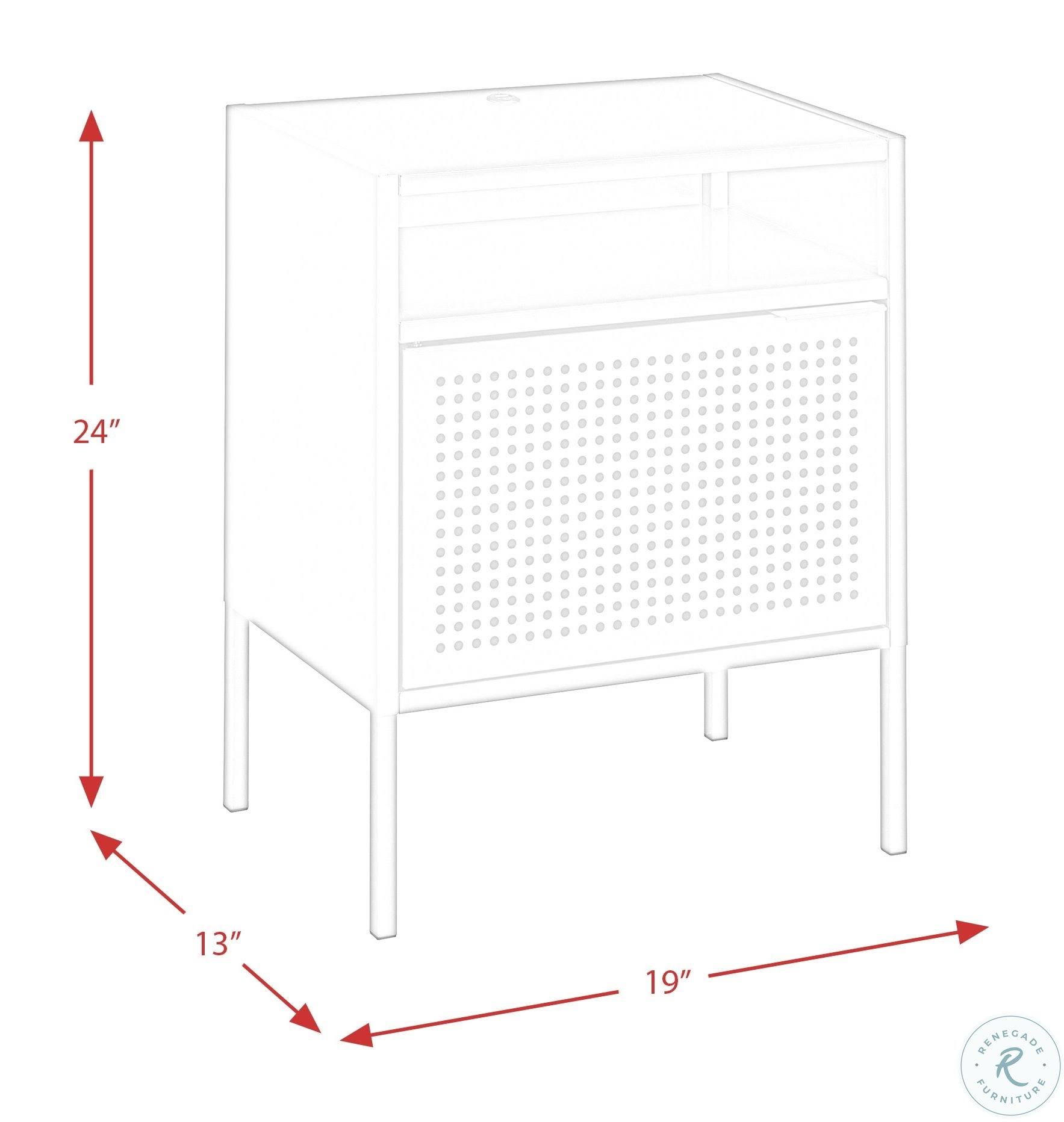 Picket House Furnishings Gemma Nightstand with USB Port (Black)