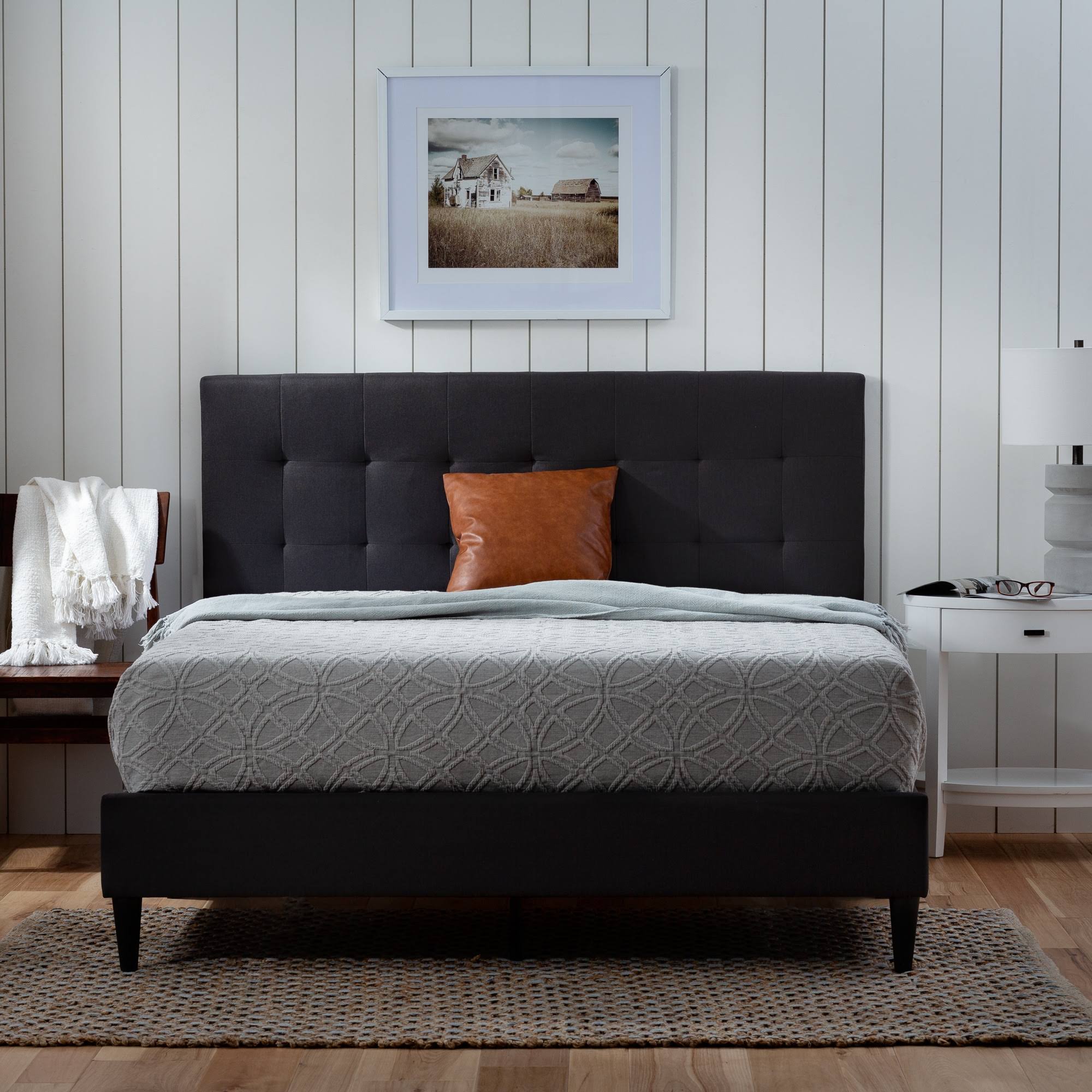 Brookside Tara Charcoal King Upholstered Bed in Gray | BS0005UBDKKCH