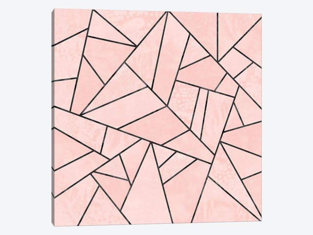 Elisabeth Fredriksson Canvas Art Prints - Rose Stone ( Decorative Elements u003E Patterns u003E Geometric Patterns art)