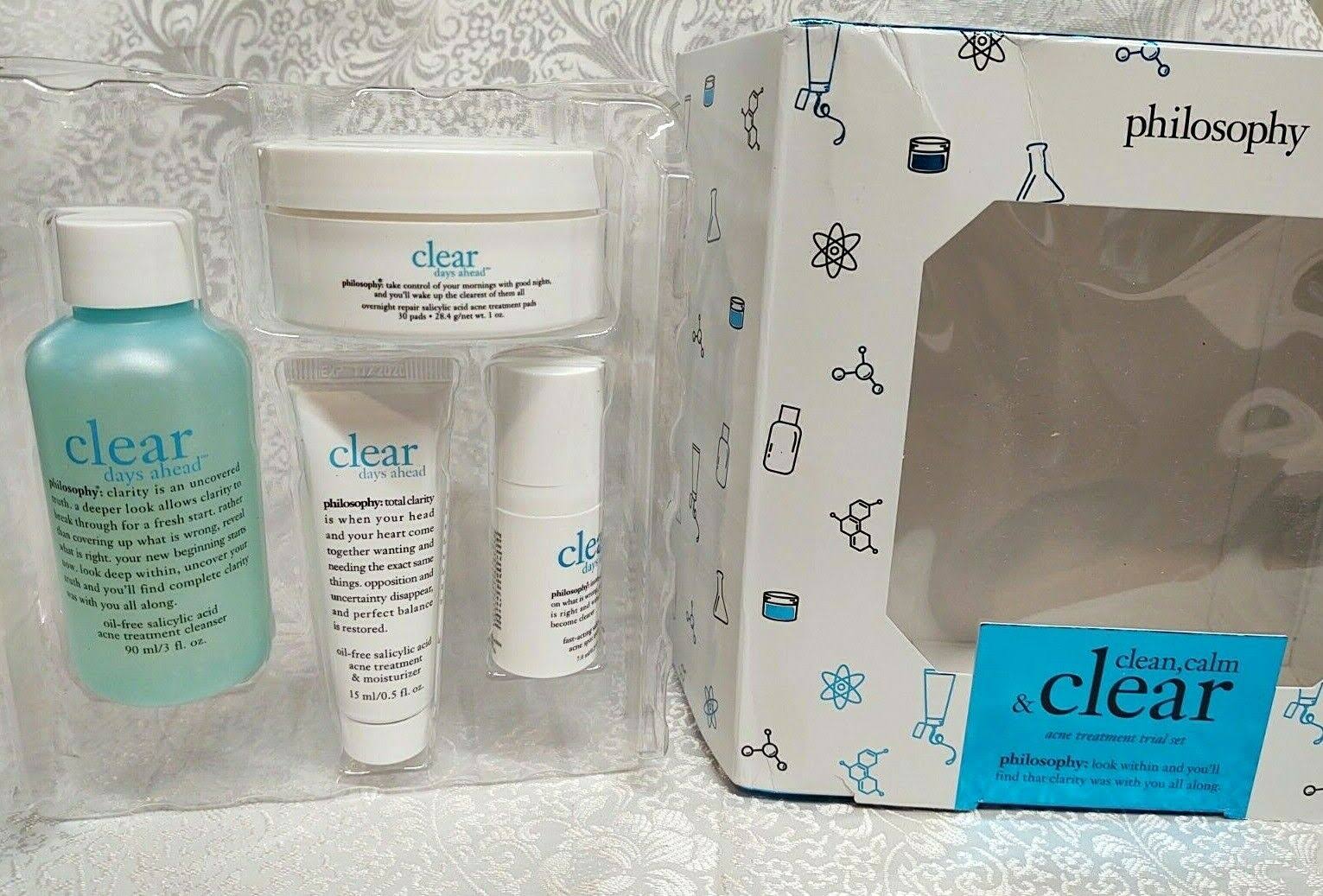Philosophy Clear, Calm, Acne Treatment Set, Clear Days Ahead
