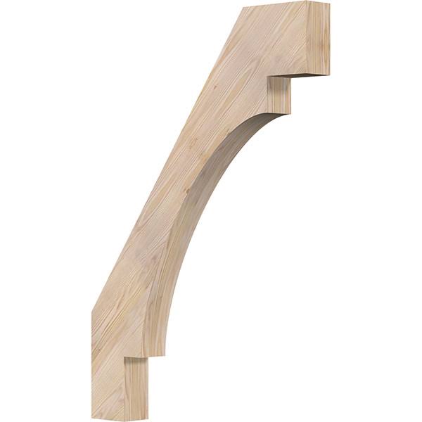 Ekena Millwork 3 1/2x22W x 28x22D x 40x22H Merced Smooth Brace, Douglas Fir