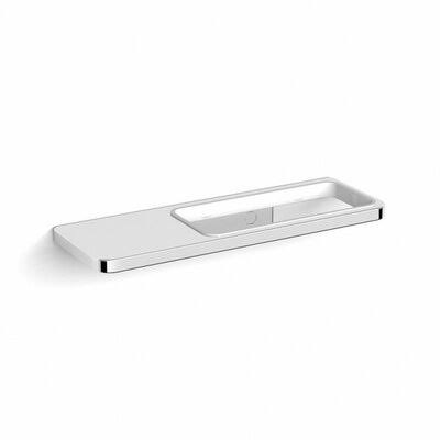 Alphons Double Holder Wall Shelf Ebern Designs Finish: Polished Nickel