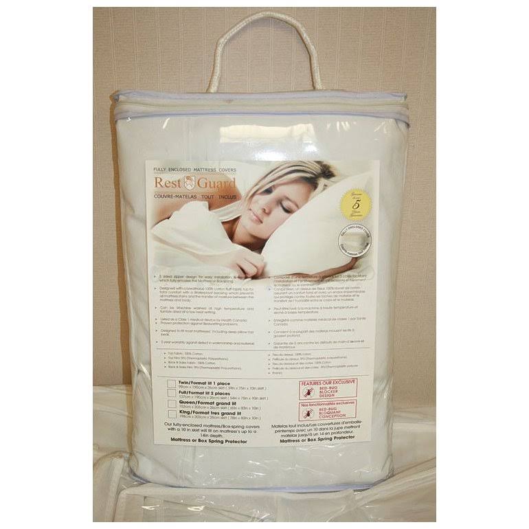 Austin-Taperly H14210 Rest-guard Bed Bug Mattress Cover - 10 in. Double