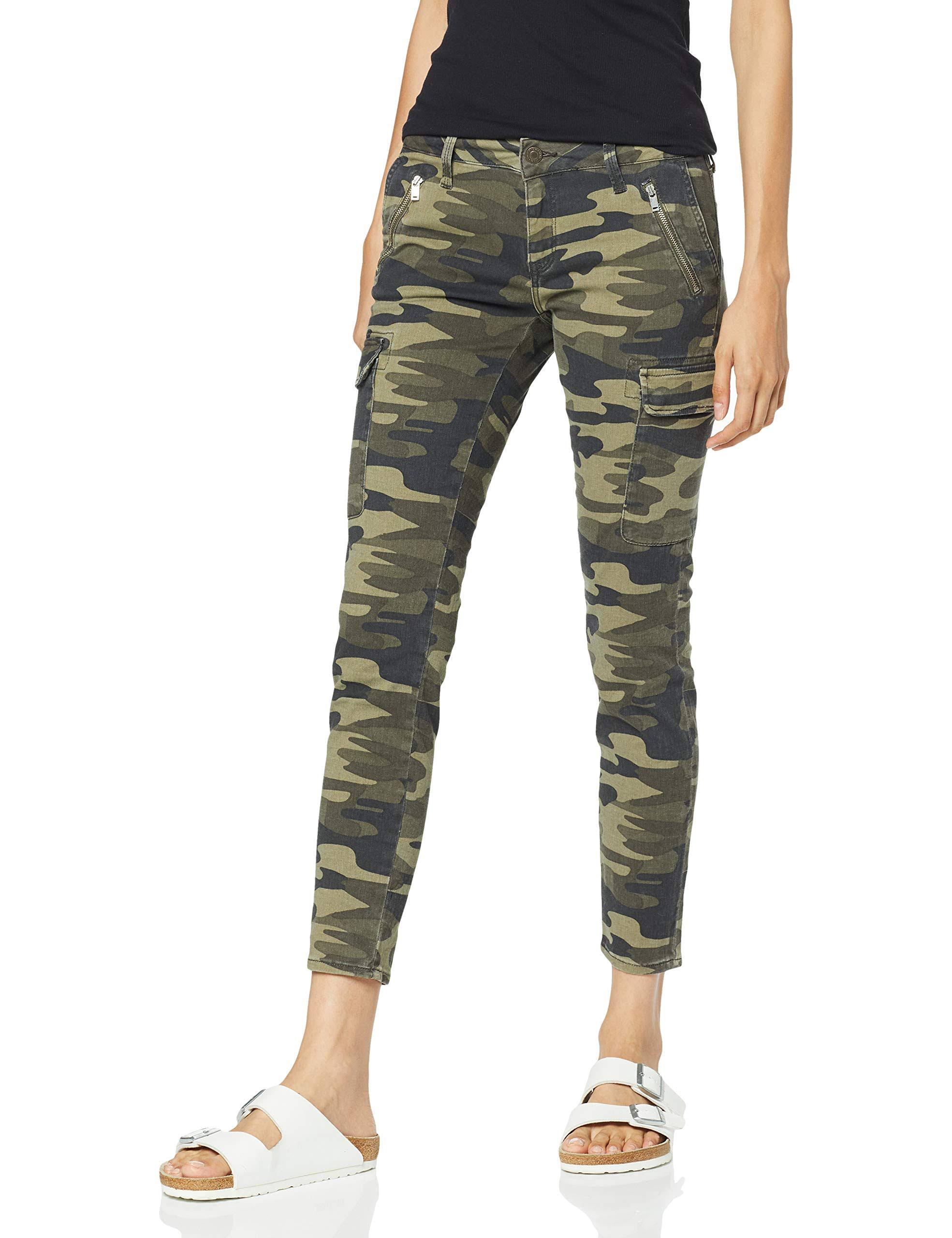 Mavi Juliette Skinny Cargo in Military Camouflage - Green