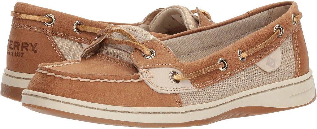 Sperry Angelfish Women's Slip on Shoes Metallic Linen : 11 M (B)