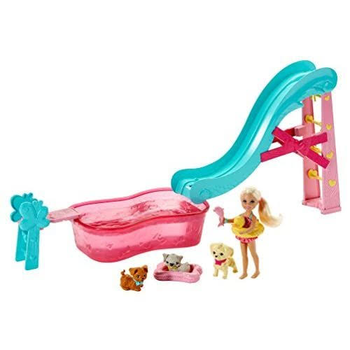 Barbie Chelsea Flipping Pup Pool Set