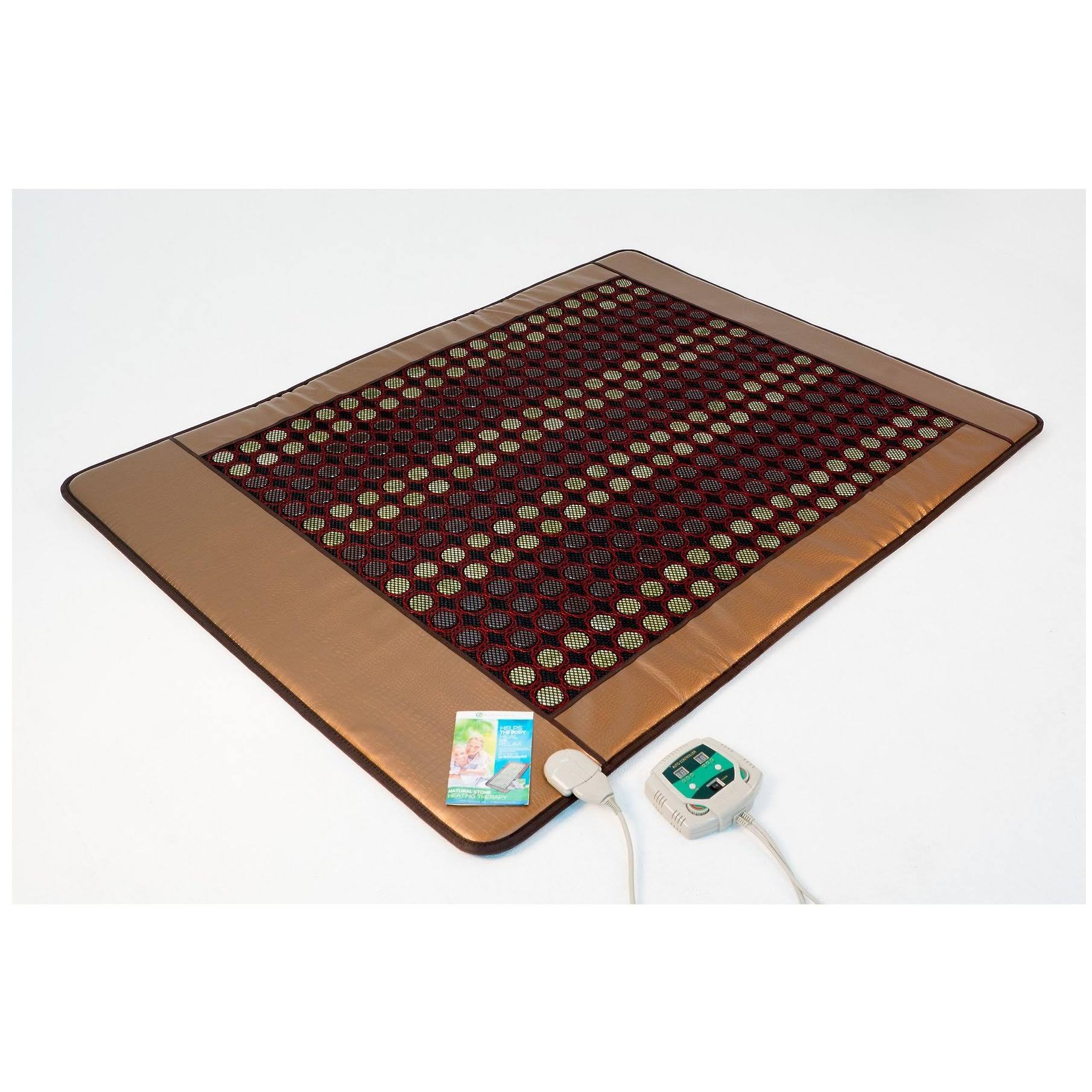 HealthyLine Far Infrared HEATING Mat|Natural Jade u0026 Tourmaline Healing Mat 80x22 x 60x22 | Heated Negative Ions (Queen u0026