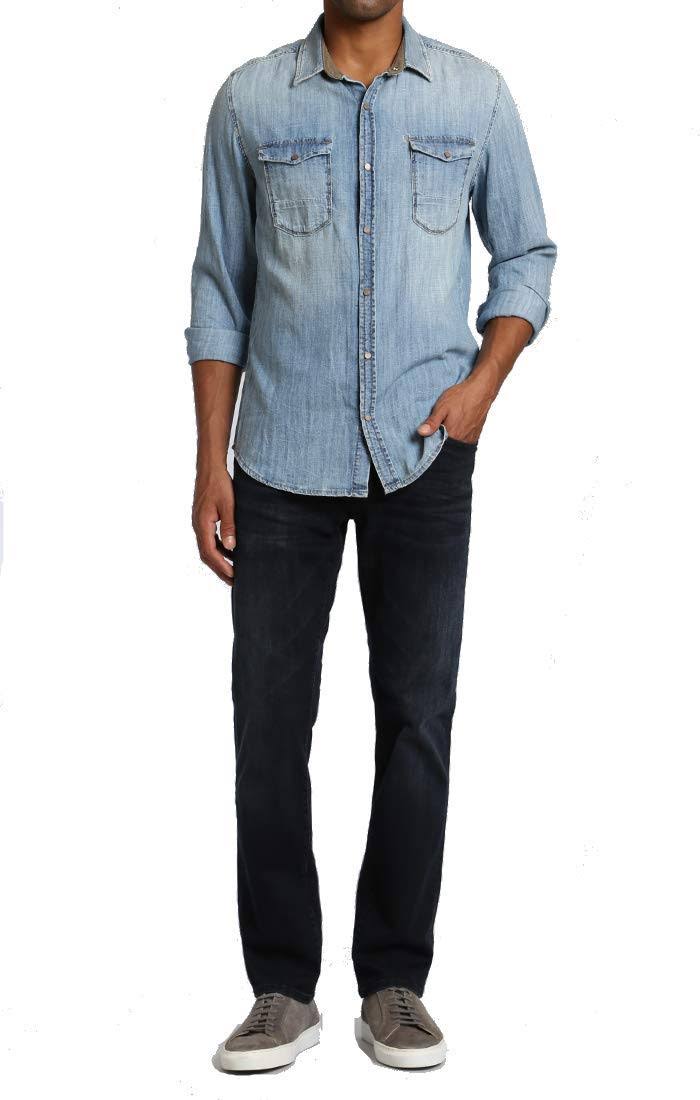 Mavi Men's James Skinny in Ink Brushed Williamsburg | Men's Jeans