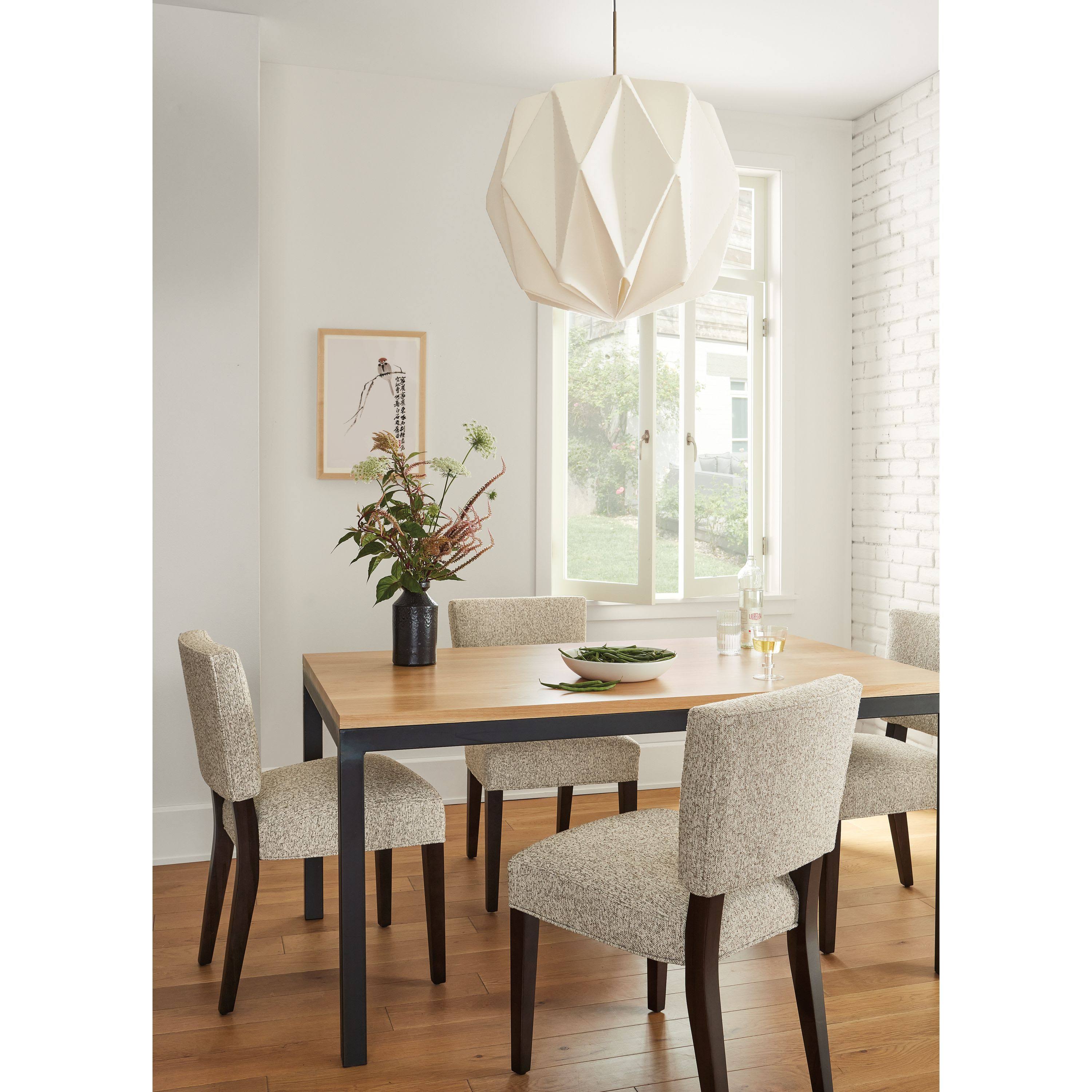 Room u0026 Board | Modern Georgia Side Chair in Conley Graphite w/ Charcoal Legs Grey - Performance Fabric