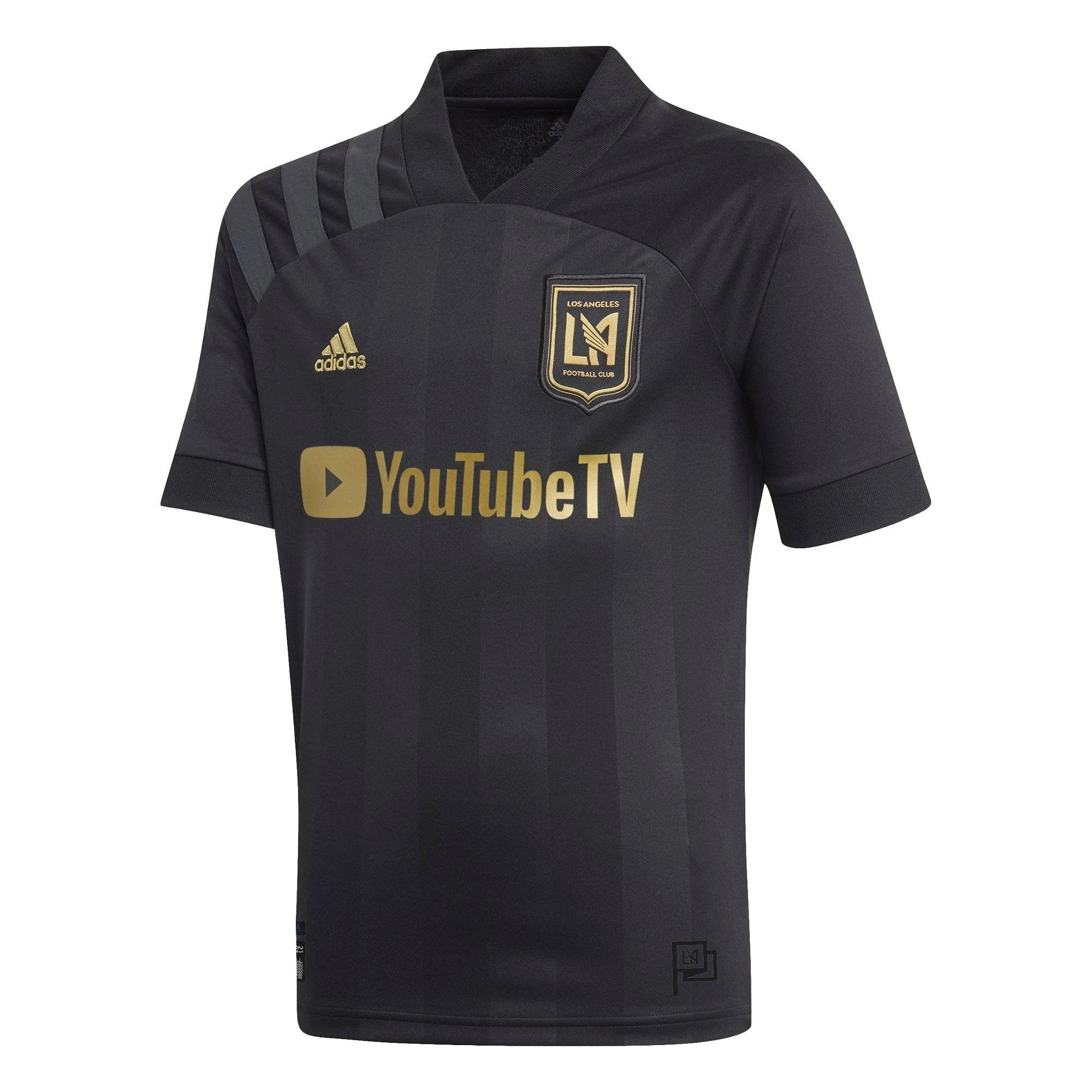 Adidas 2020 LAFC Youth Home Jersey Black/Dark Football Gold