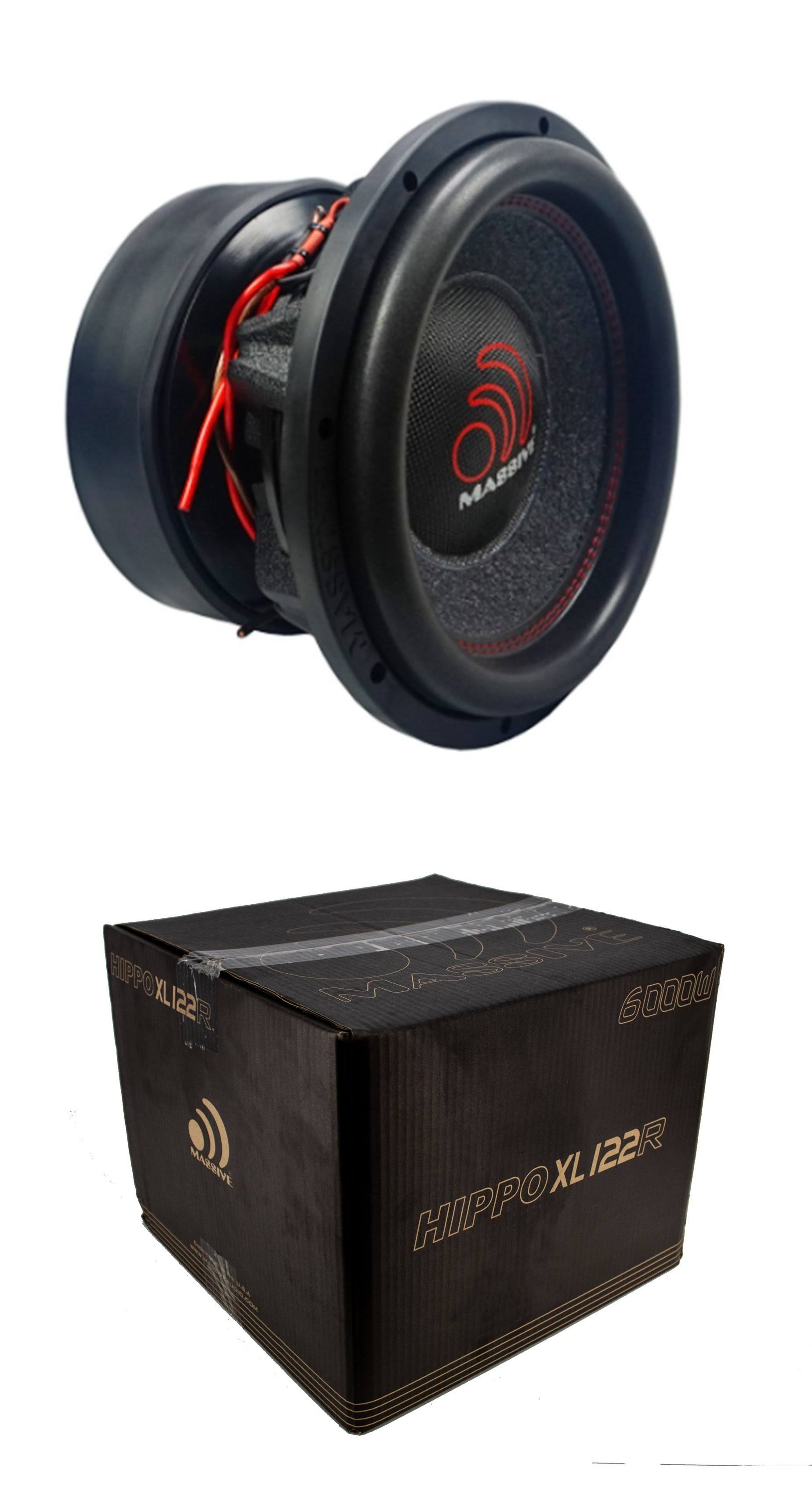 Massive HIPPOXL122R 12x22 Woofer 6000W DVC 2 Ohm 3000W RMS
