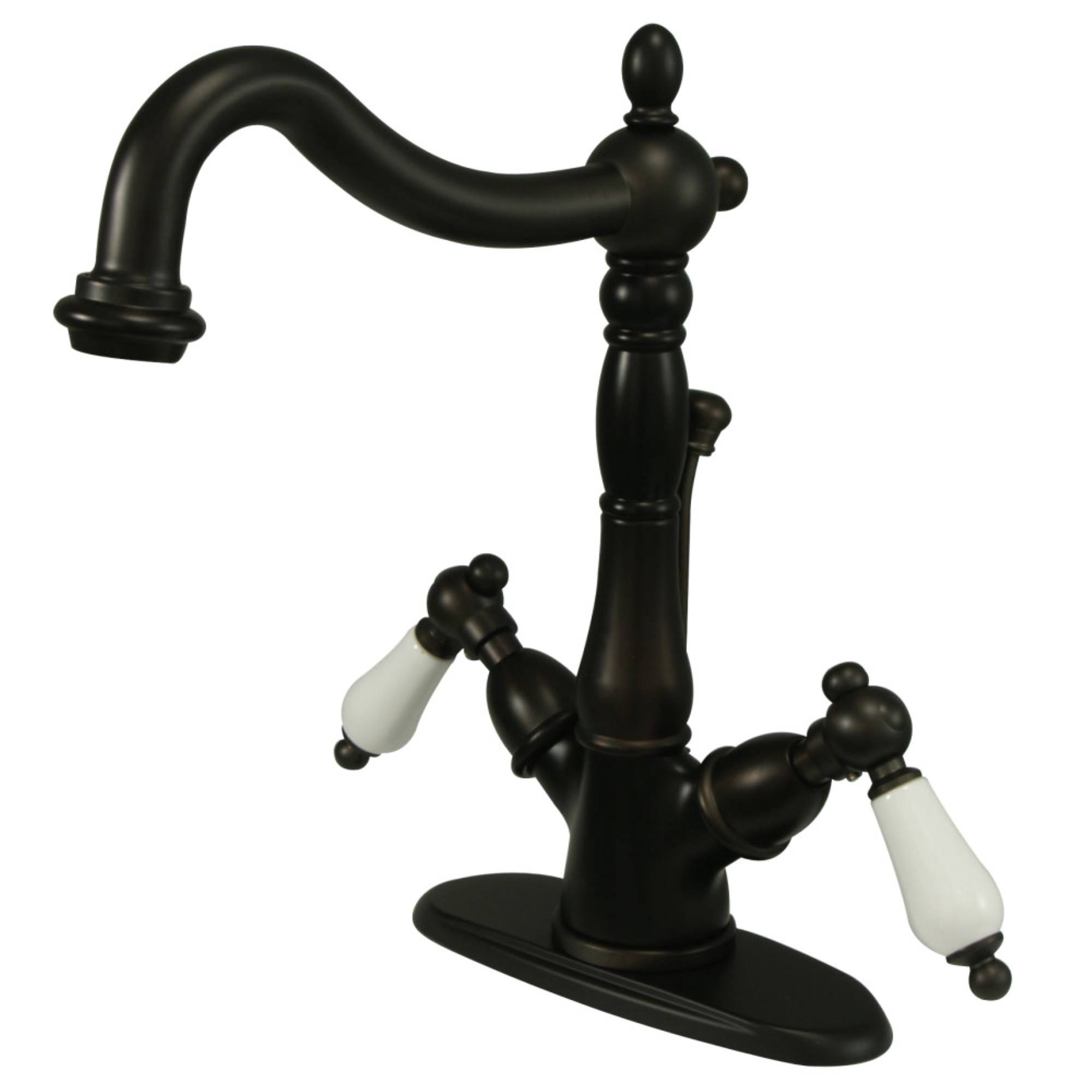 Kingston Brass Ks1435pl 4 in. Centerset Bathroom Faucet, Oil Rubbed Bronze