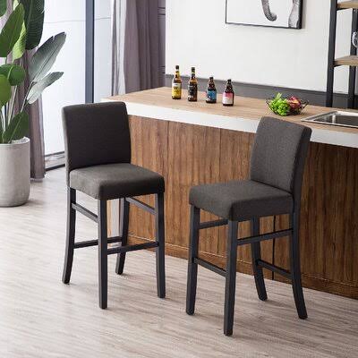 Kahree Counter u0026 Bar Stool Red Barrel Studio Seat Height: Bar Stool (30鈥?Seat Height), Color: Charcoal