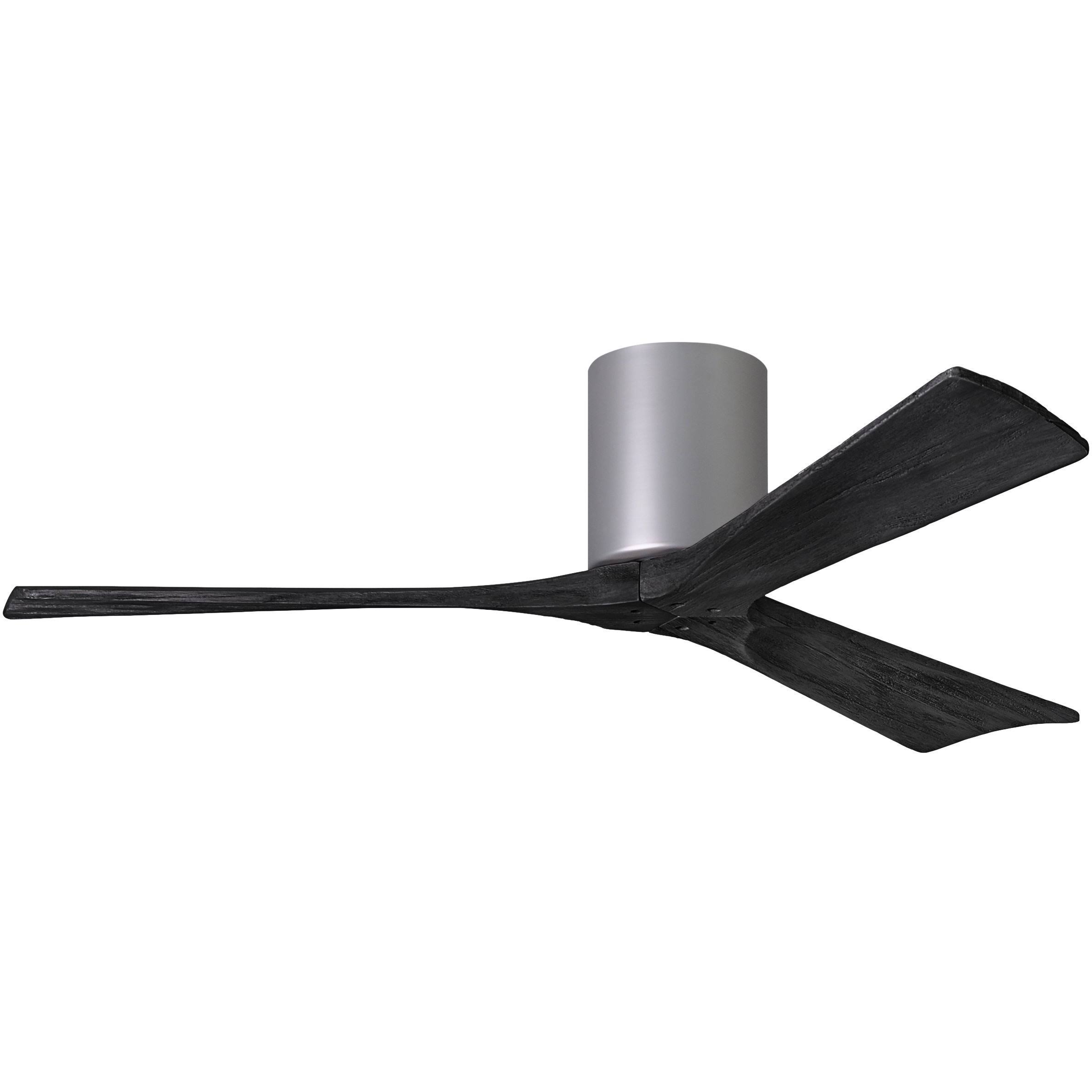 Irene Hugger Ceiling Fan by Matthews Fan Company, Brushed Nickel, IR3H-BN-BK-52