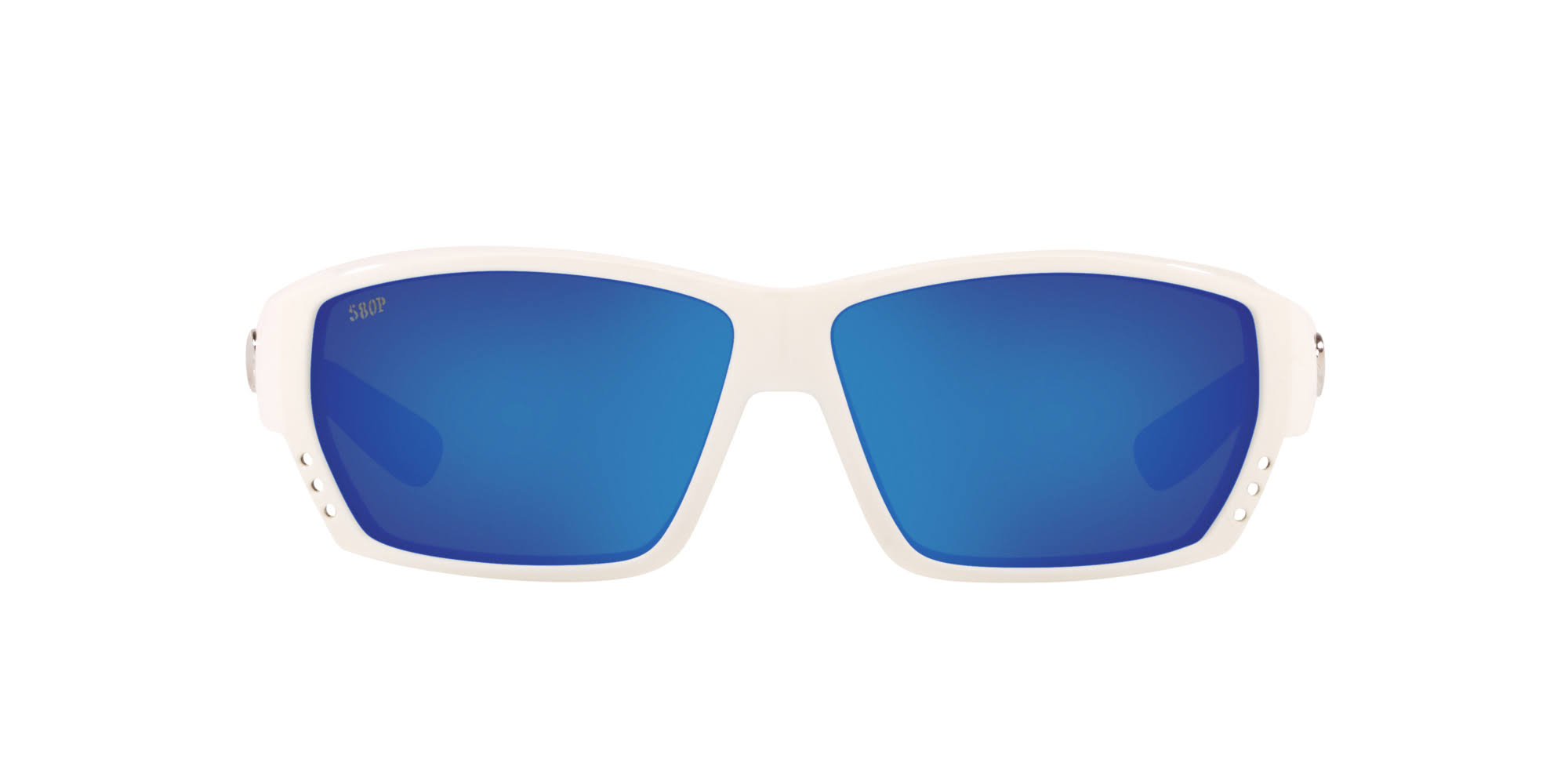 Costa Del Mar Tuna Alley Sunglasses - White/Blue Mirror 580P