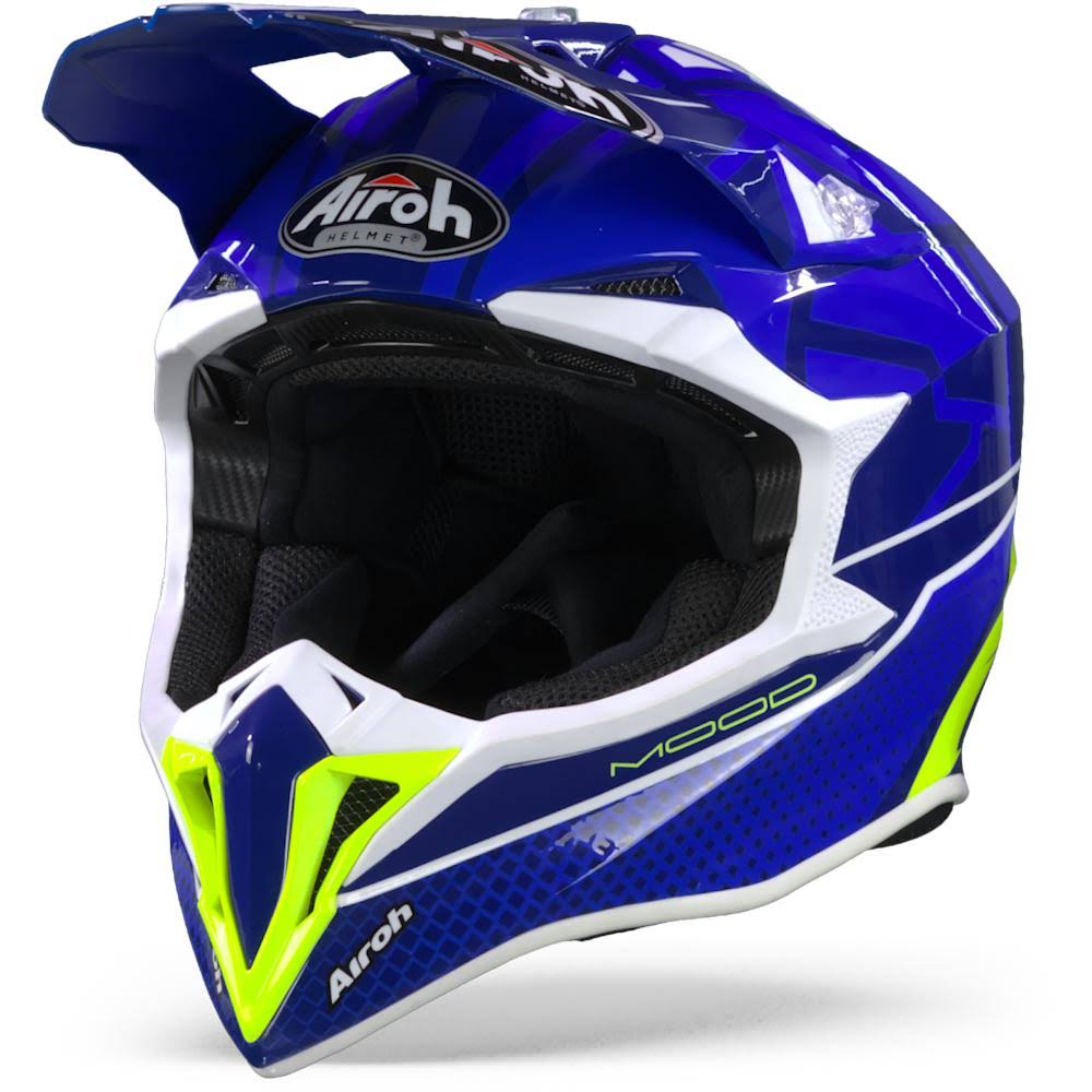 Airoh Wraap Mood Motocross Helmet, Blue, Size M