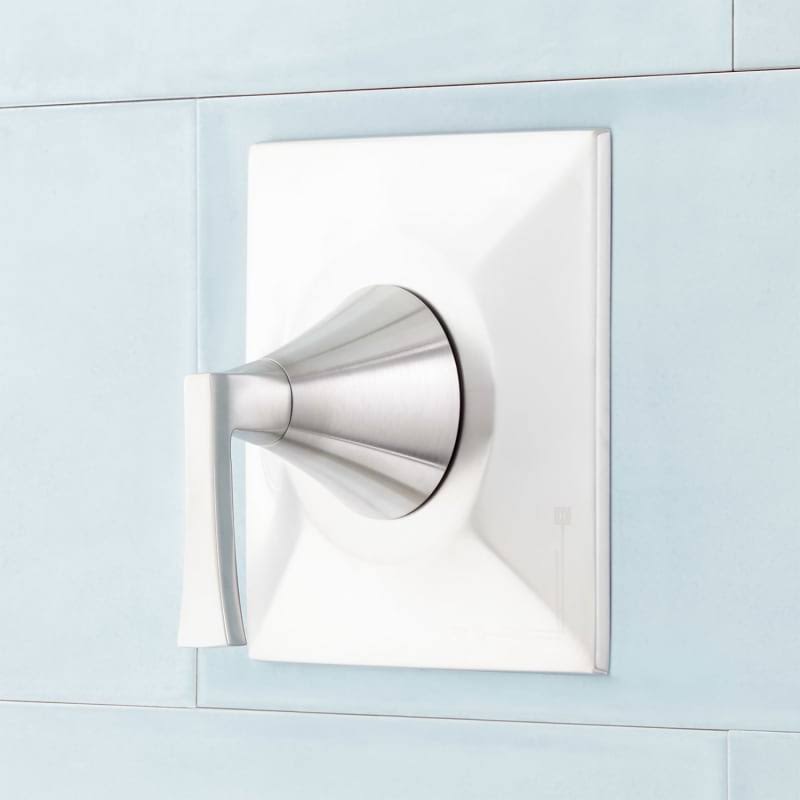 Signature Hardware 948897 Vilamonte Single Function Pressure Balanced Valve Trim - Valve Included Brushed Nickel Showers Valve T