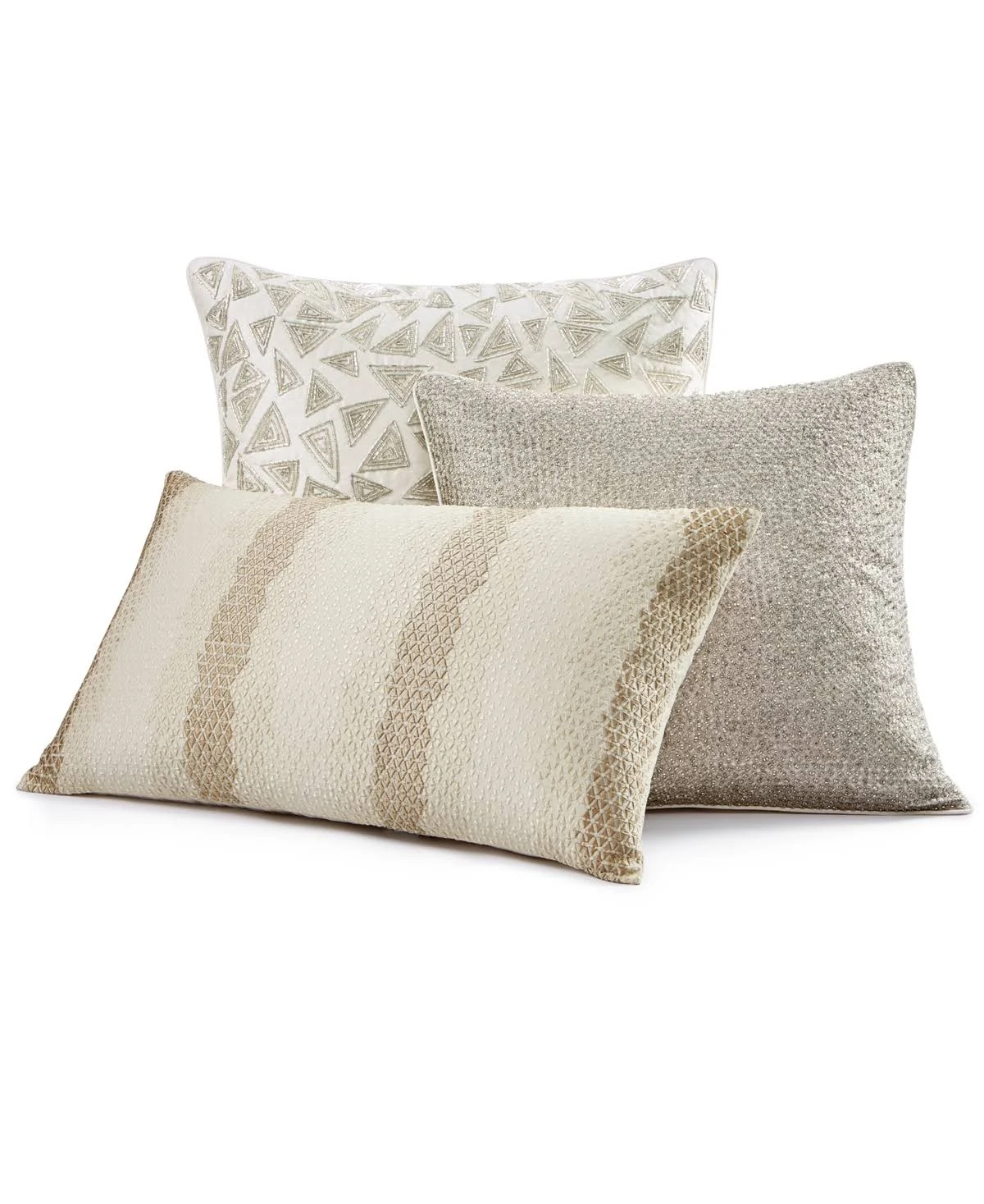 Hotel Collection Birch Reversible Polyester Fabric Full/Queen Duvet COVER, Silver