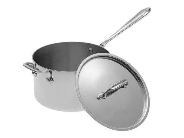 All-Clad Stainless Steel 3-Quart Sauce Pan with Loop u0026 Lid