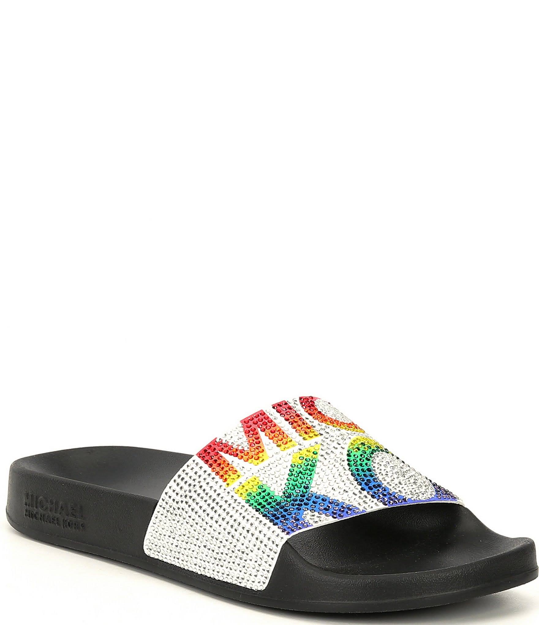 Michael Michael Kors Women's Gilmore Slide Sandals - Rainbow - 8M