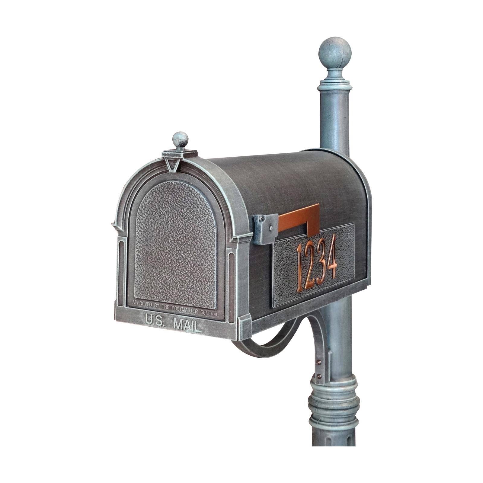 Special Lite Products Berkshire Curbside Mailbox with Side Numbers