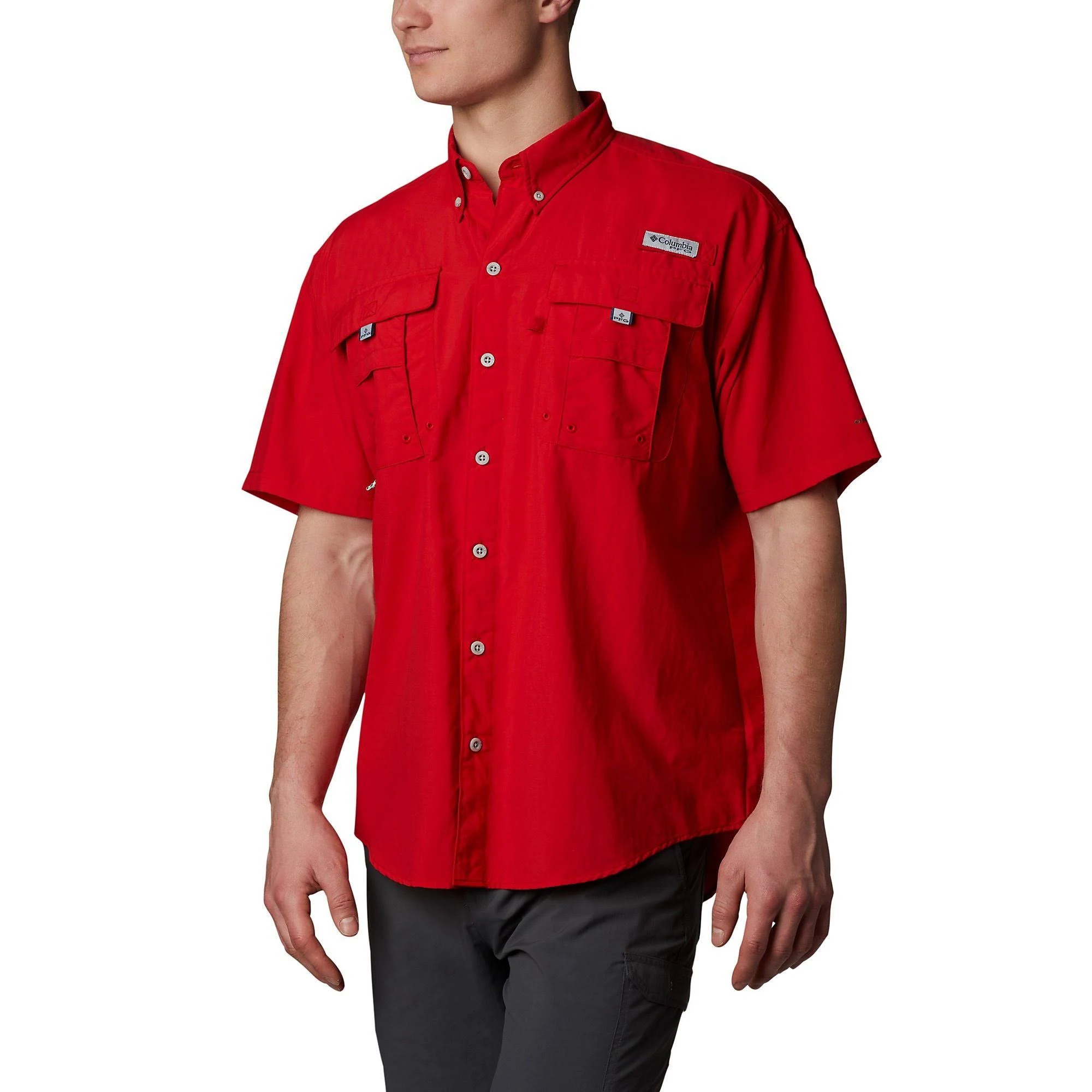 Columbia Men's Bahama II Short Sleeve Shirt - Red Spark - XL