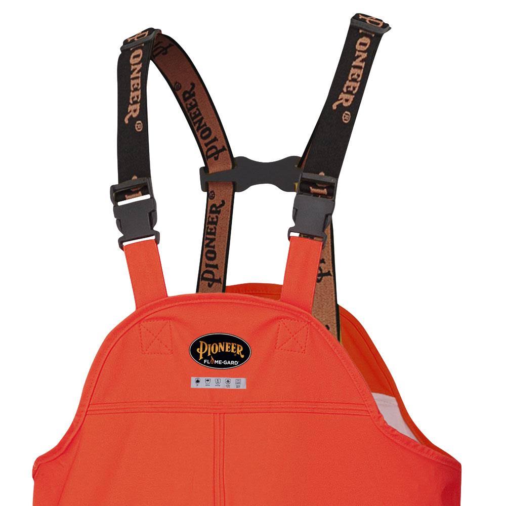 V3520250-L Flame Resistant PU Stretch Hi-Viz Waterproof Bib Pant