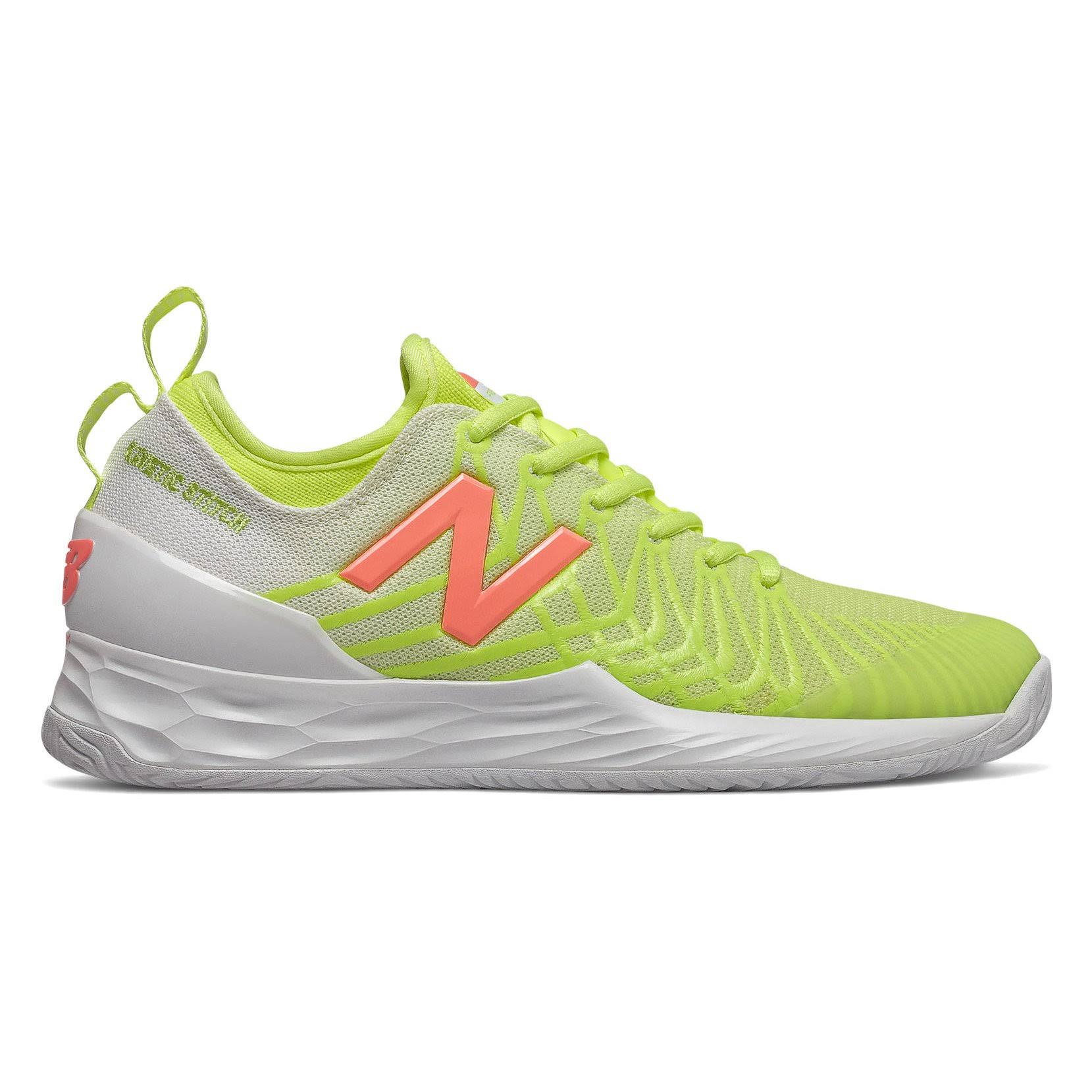 New Balance Fresh Foam Lav Women's Tennis Shoes Lemon Slush/White : 7 D - Wide