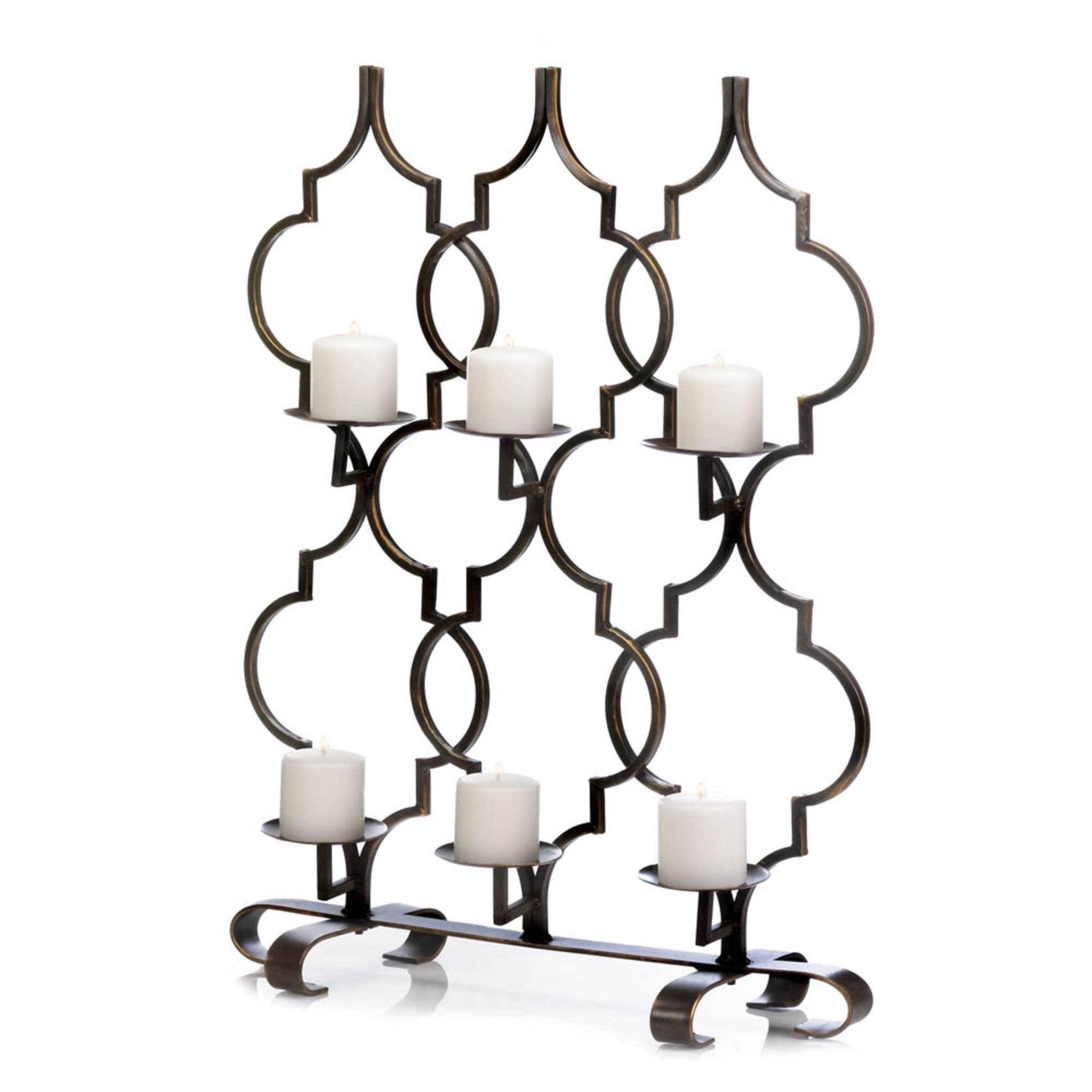 Moroccan Trellis Candleholder