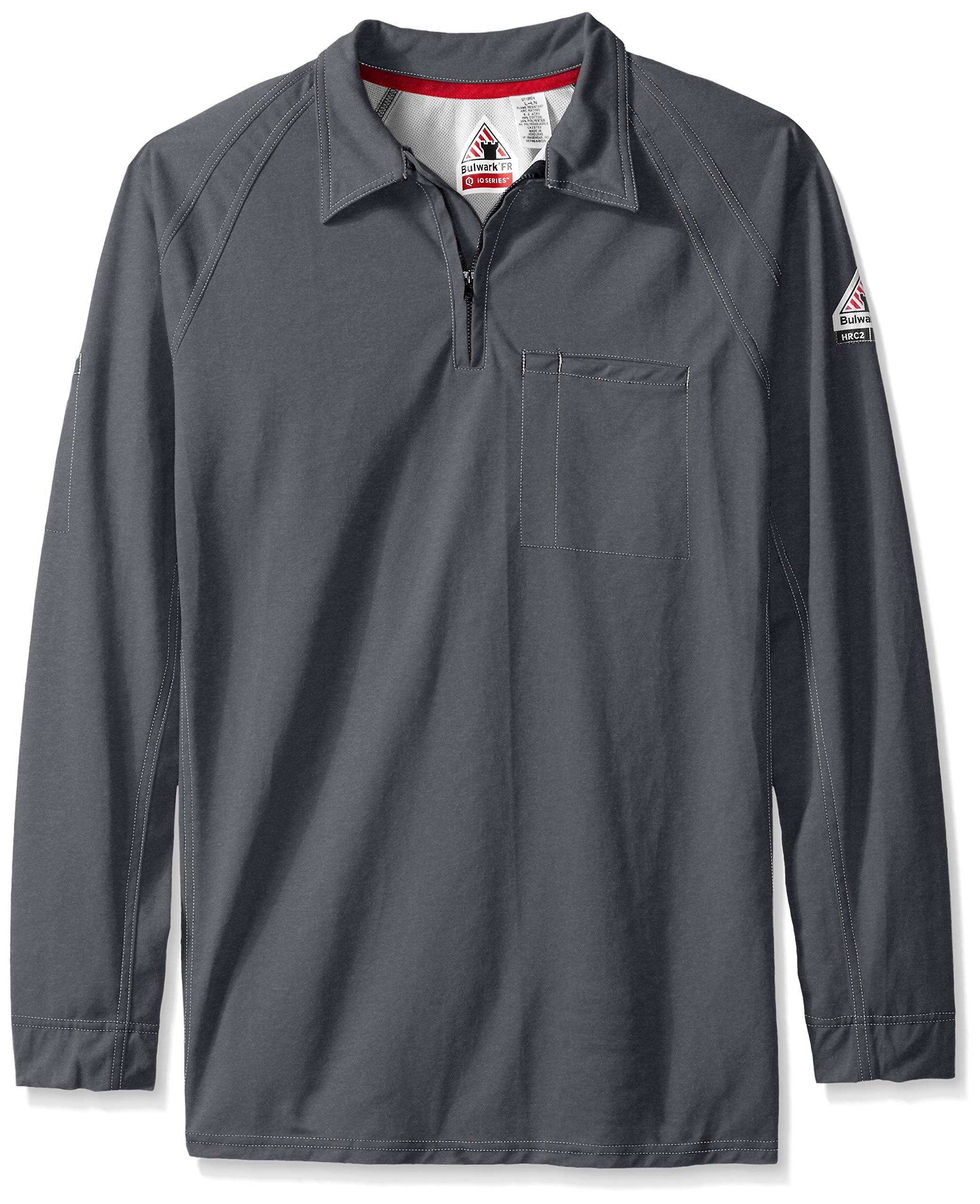 Bulwark Long Sleeve Polo - Charcoal - M
