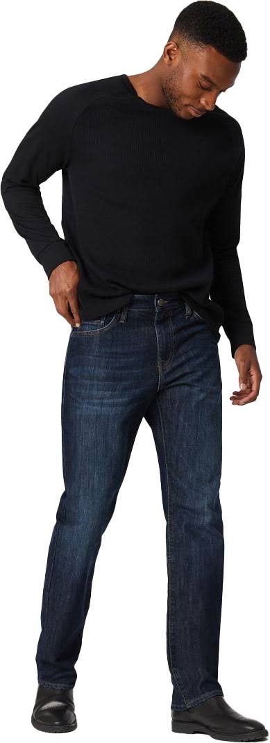 Mavi Jeans Matt Relaxed Straight Leg in Dark Stanford (Dark Stanford) Men&s Jeans