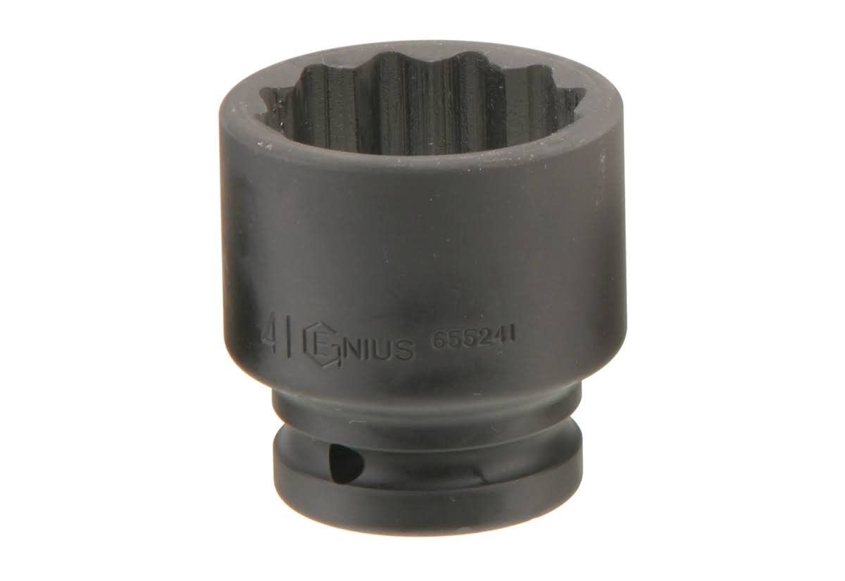 Genius Tools 695272 3/4x22 Dr. 2-1/4x22 Thin Wall Impact Socket (12-Point) (CR-Mo)