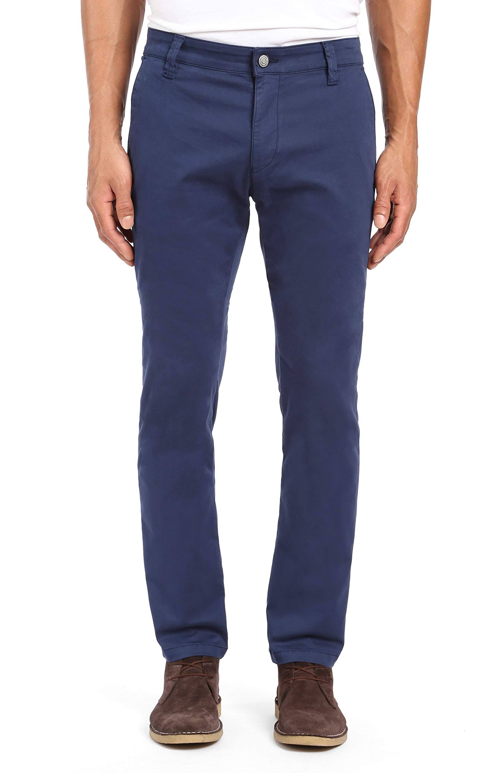 Mavi Men&s Johnny Slim Chino in Marine Blue Twill | Men&s Pants